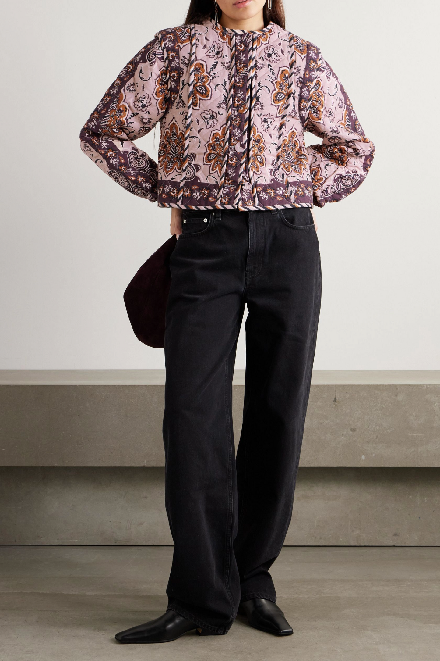 Paisley-print Quilted Cotton Jacket
