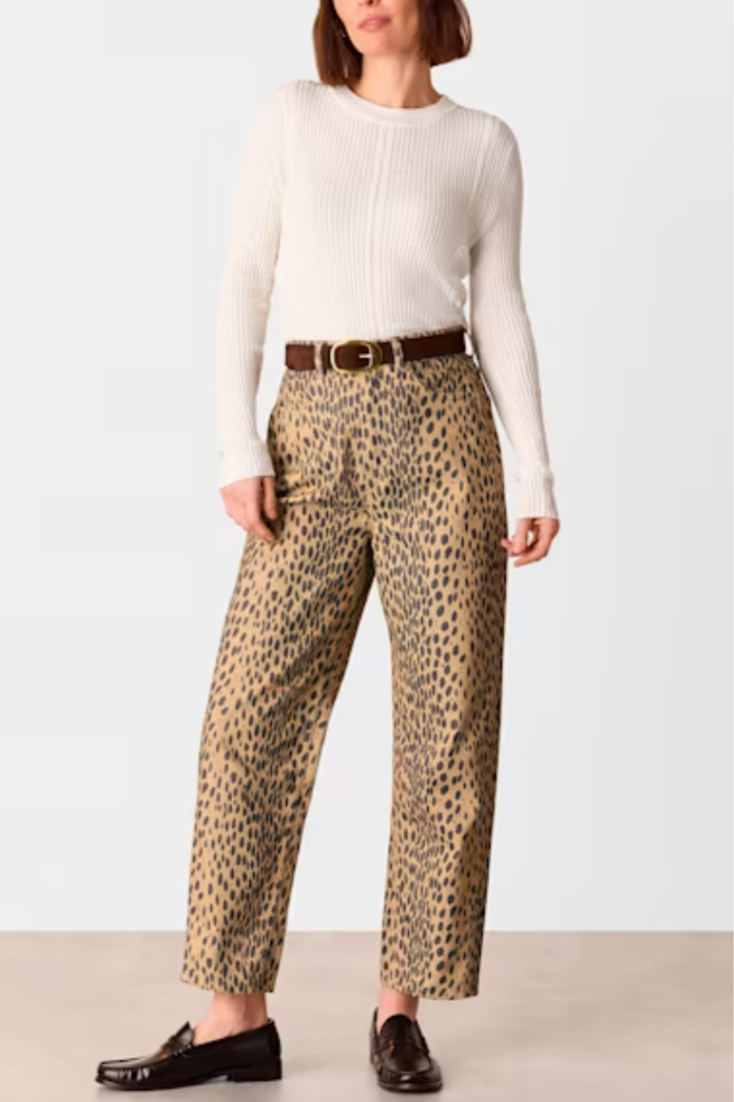 Neutral Animal Spot Barrel Leg Jean