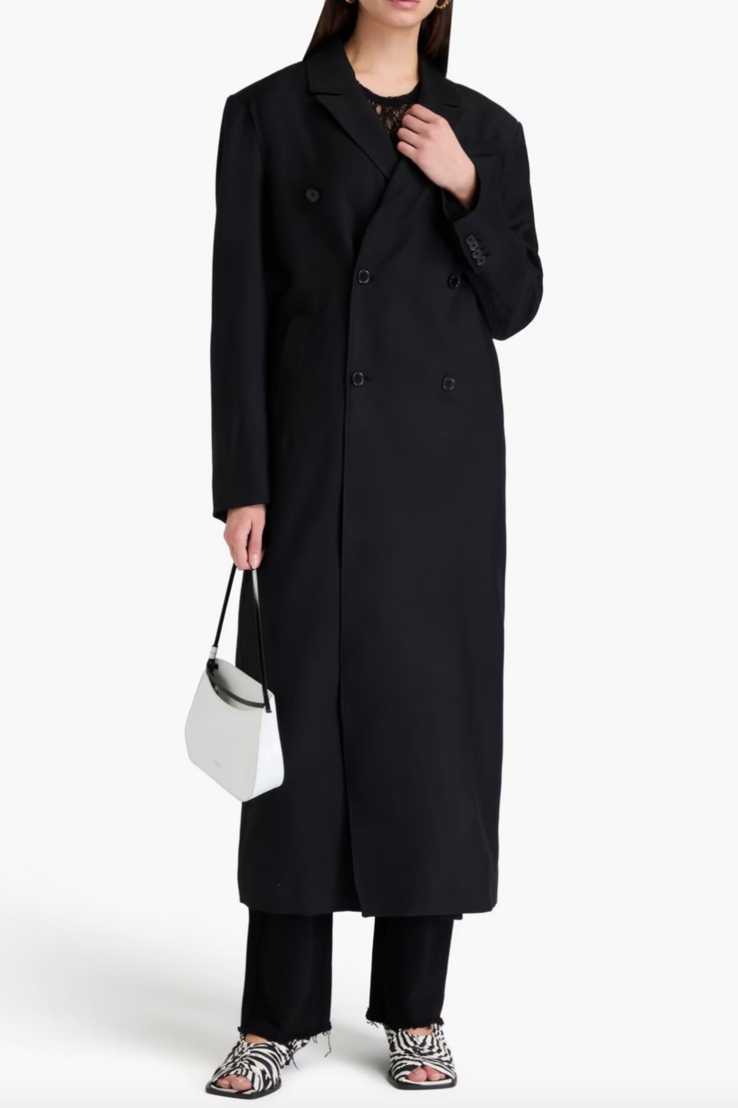 Maisun Double-breasted Wool-twill Coat