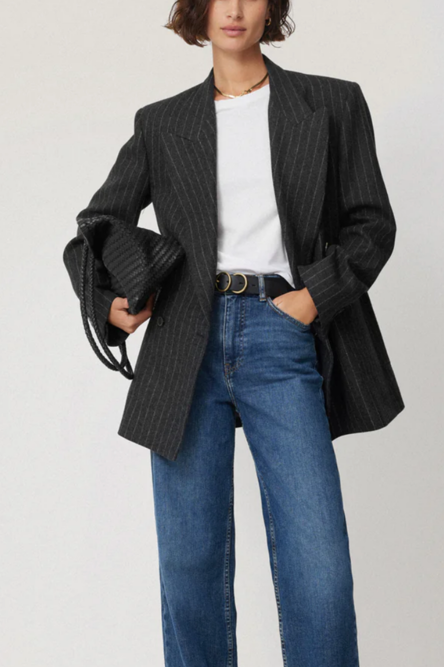 Tatton Italian Wool Pinstripe Blazer