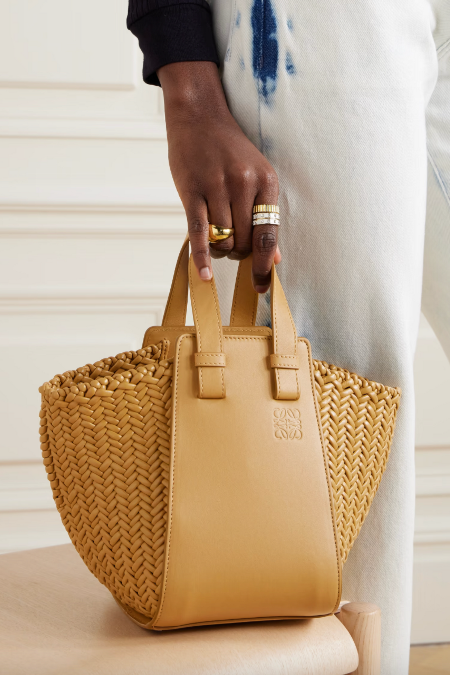 Hammock Woven Leather Tote Bag