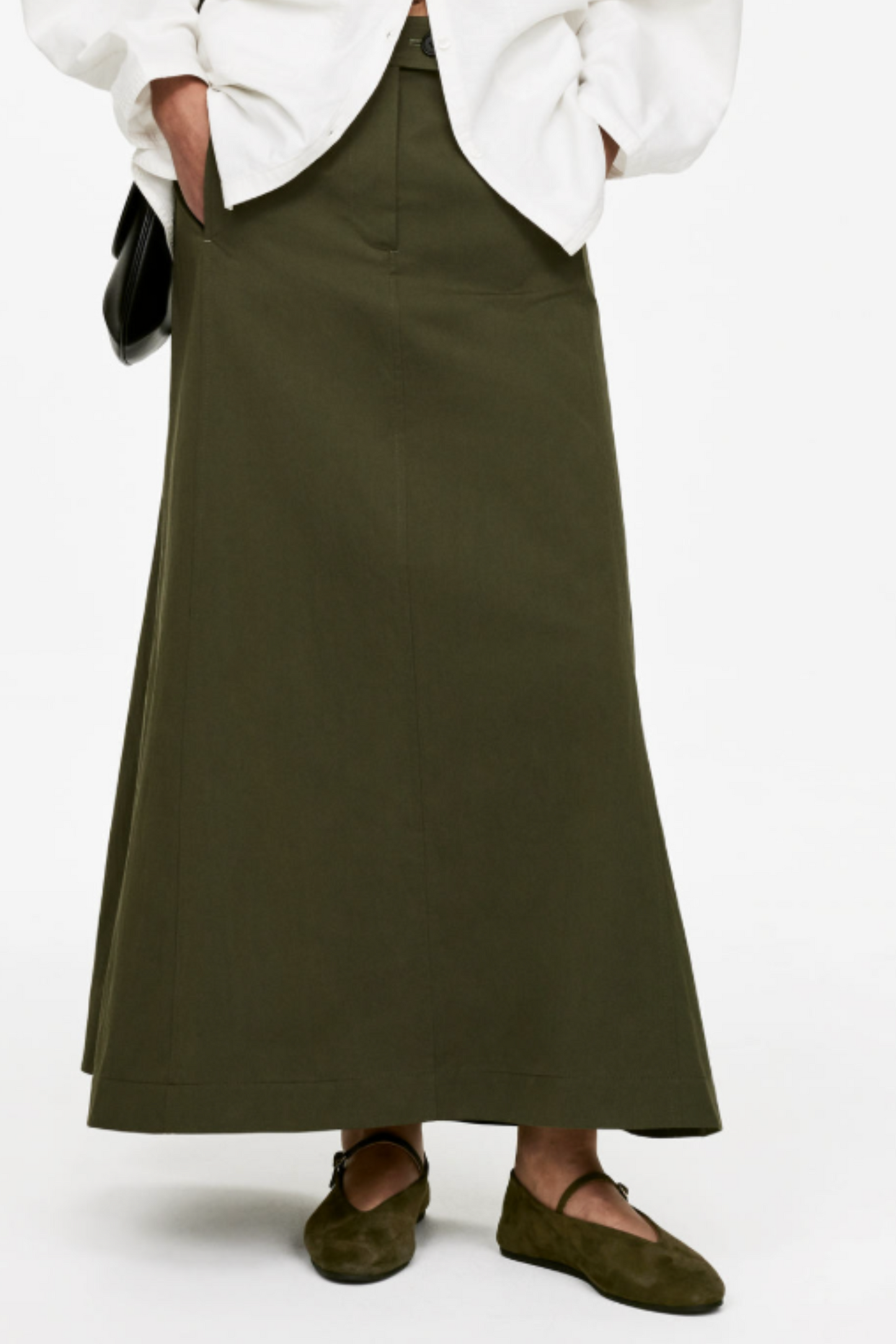 Suede Mary Jane Flats