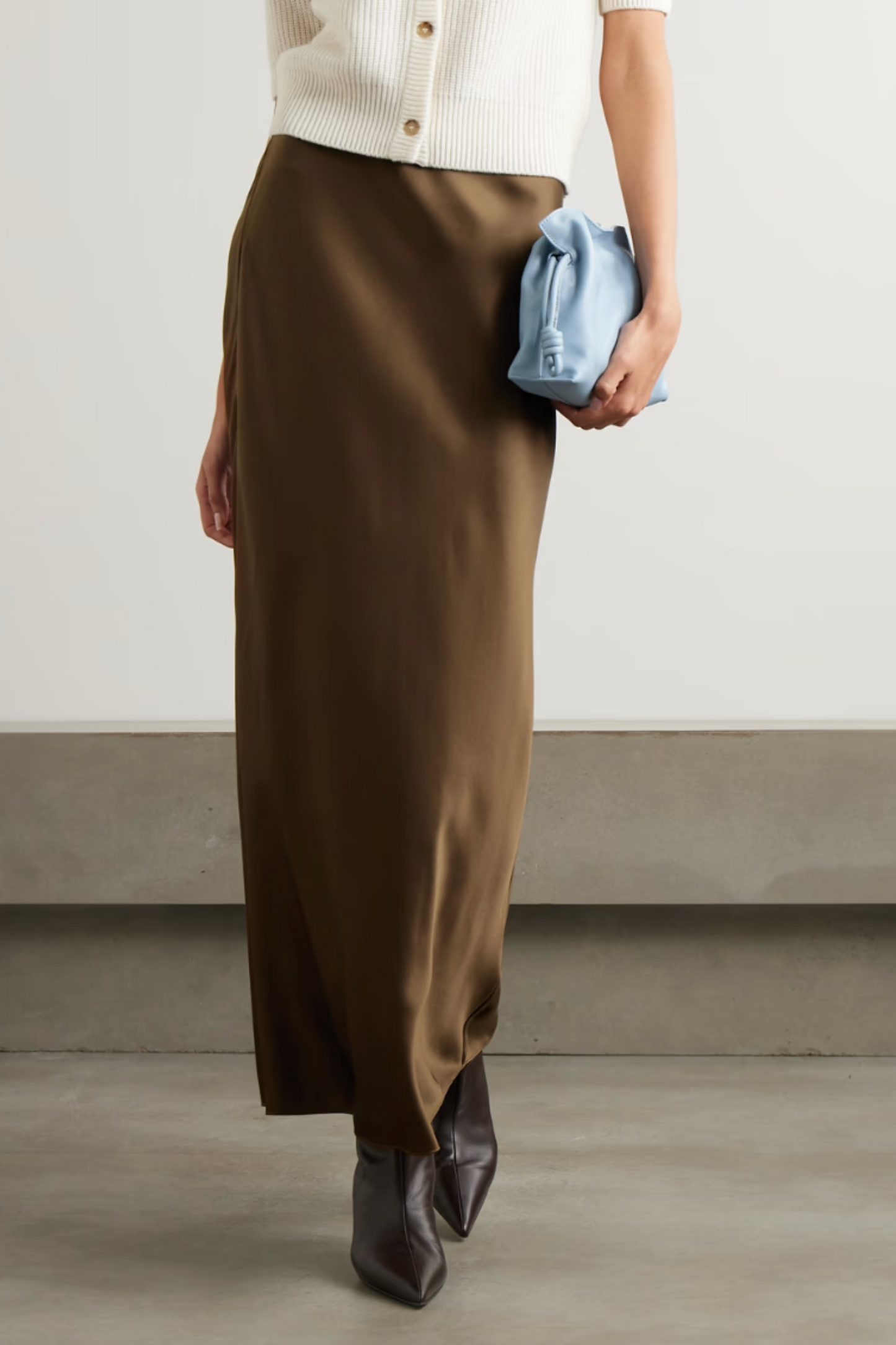 Silk-satin Maxi Skirt