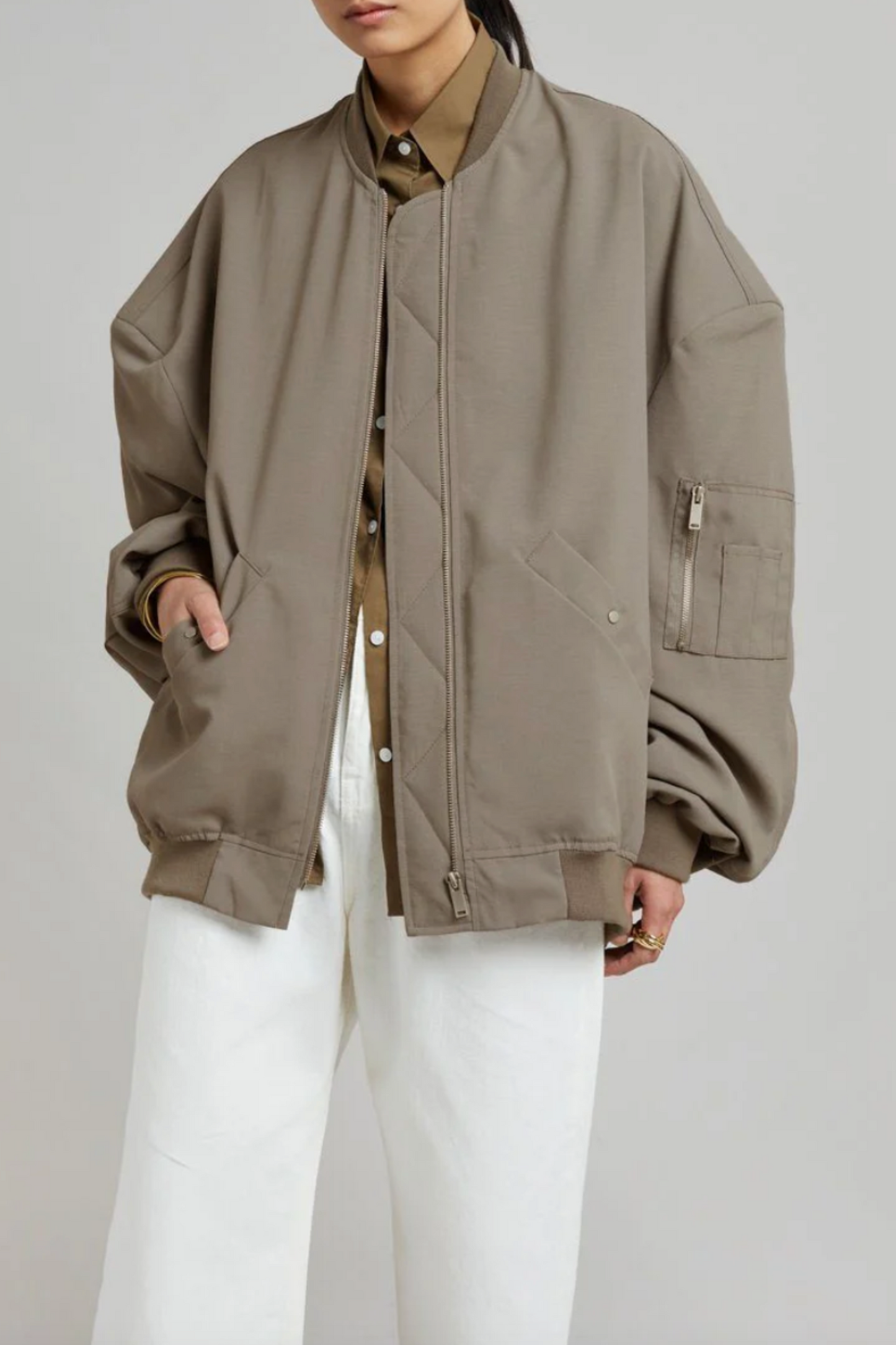 Lumi Bomber Jacket Dark Olive