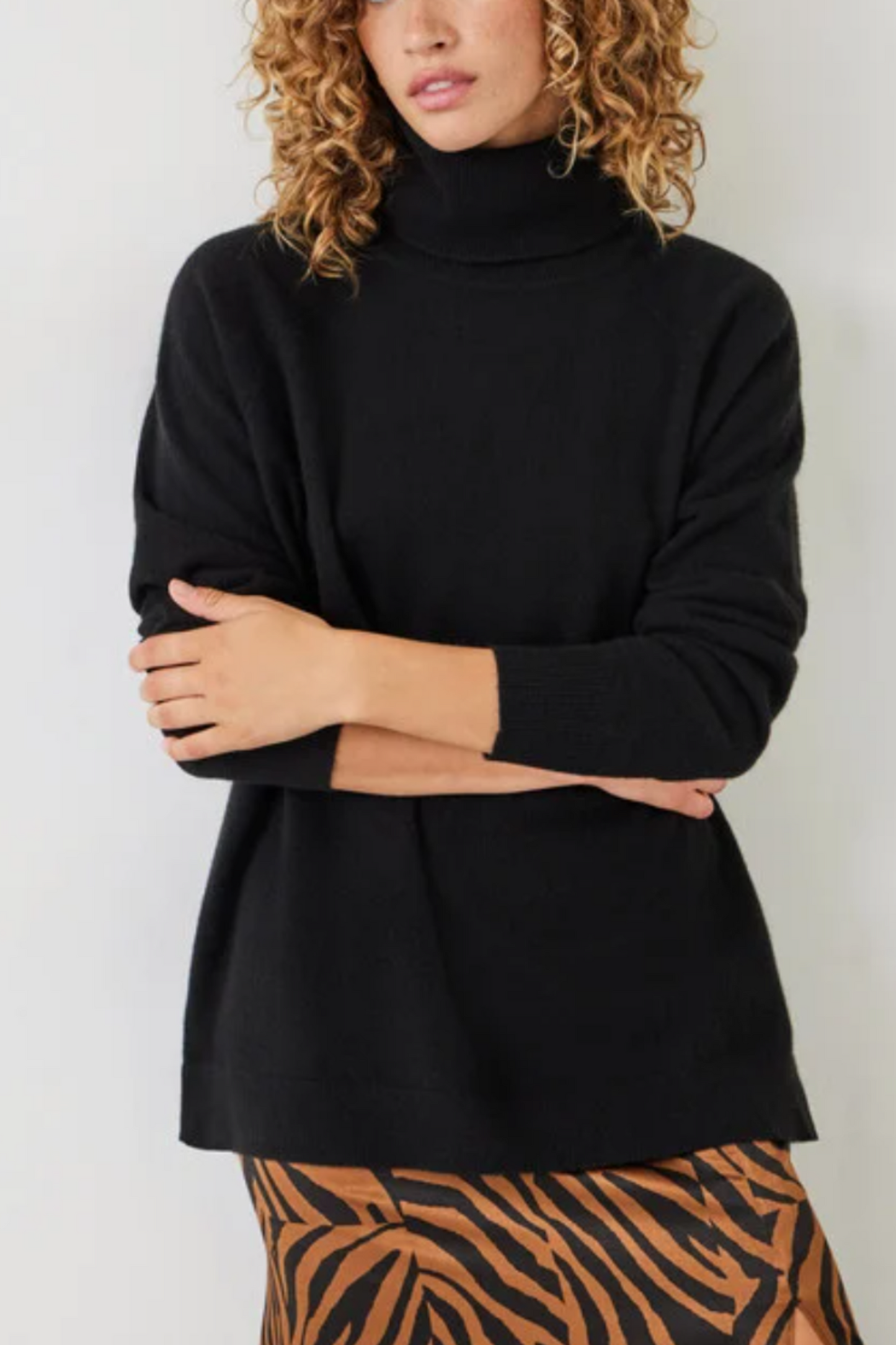 Cashmere Roll Neck Jumper
