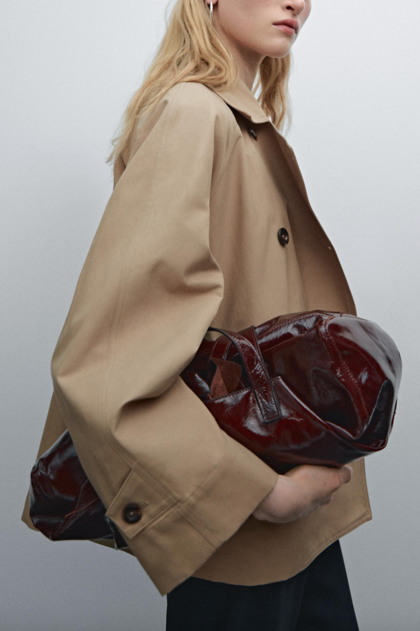 Short Cotton Blend Cape