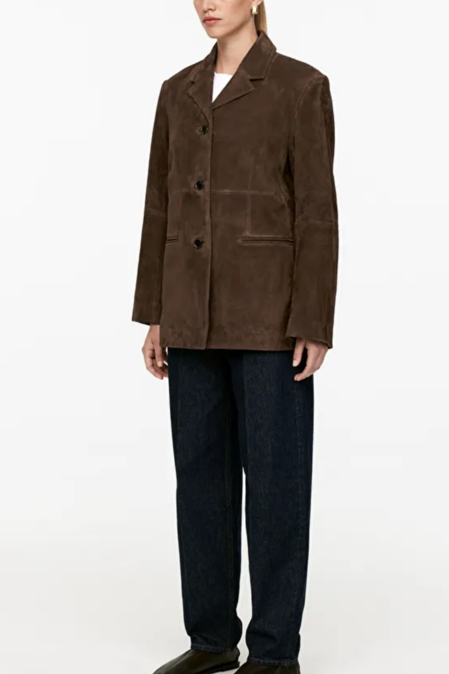 Relaxed Suede Blazer