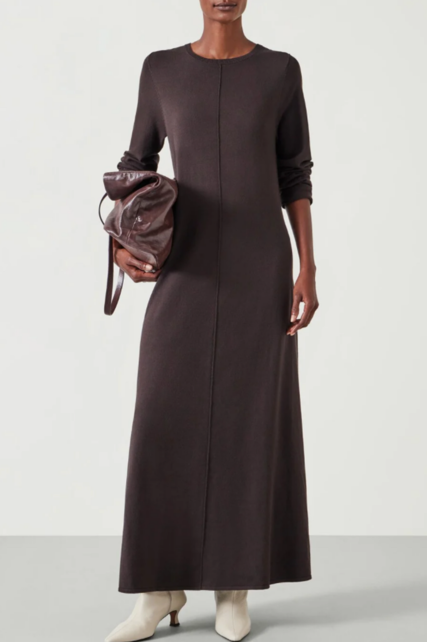 Talen Long Sleeved Knitted Maxi Dress
