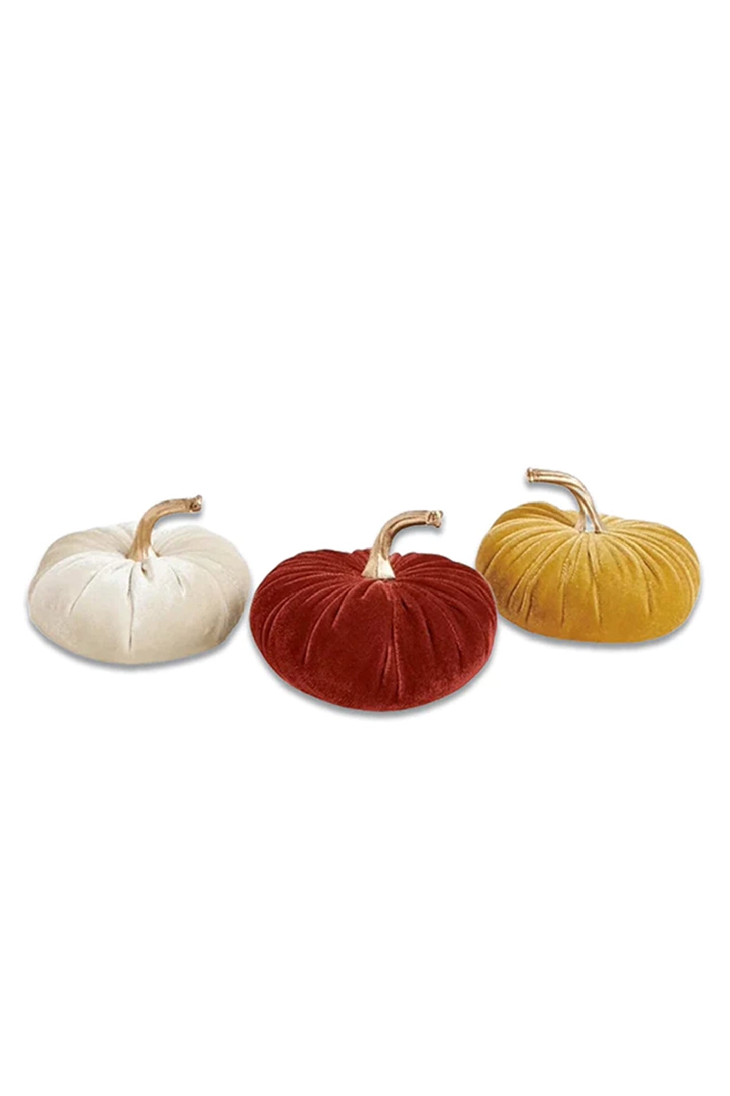 Halloween Velour Pumpkin Trio