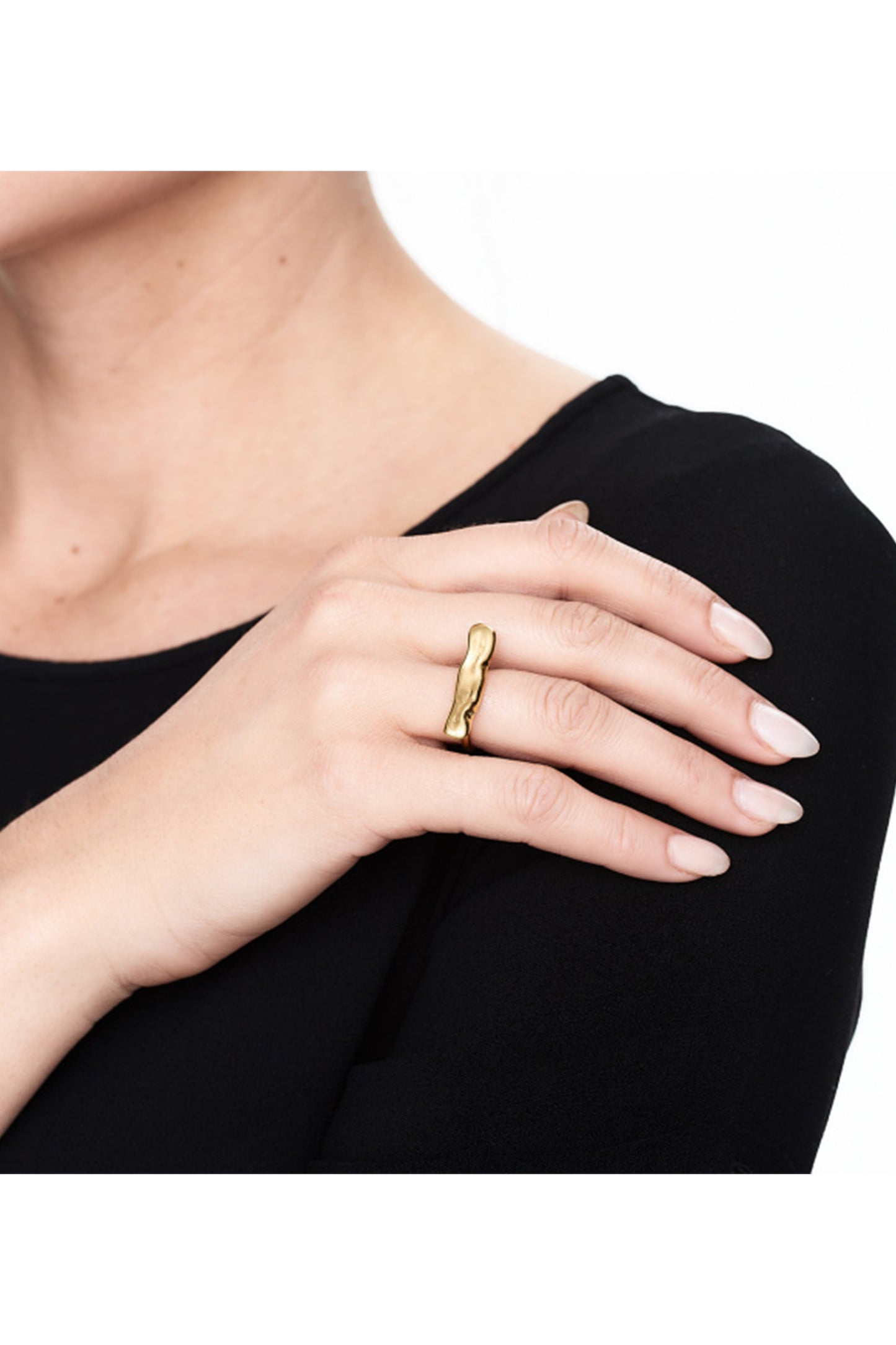 Wave Bar Ring