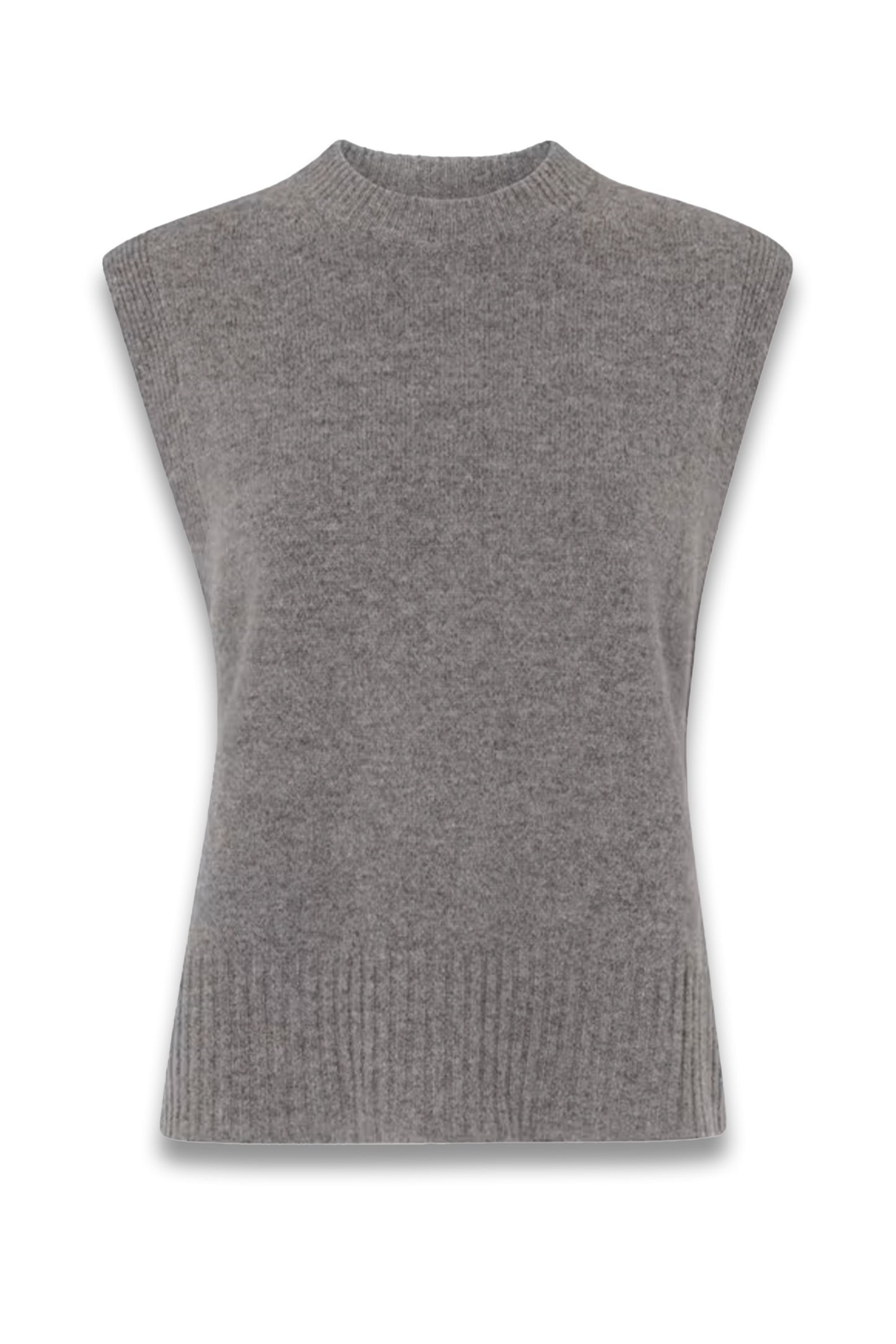 Grey Wool Sleeveless Tank