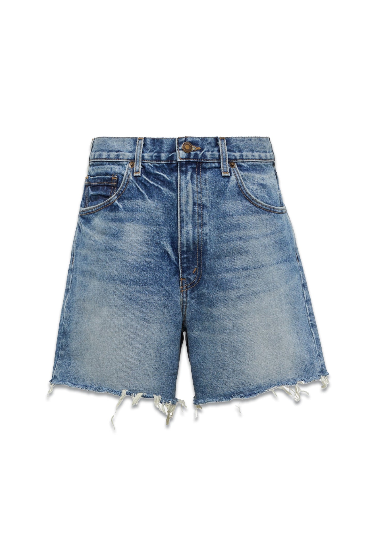 Yoann Low-rise Cotton Denim Shorts