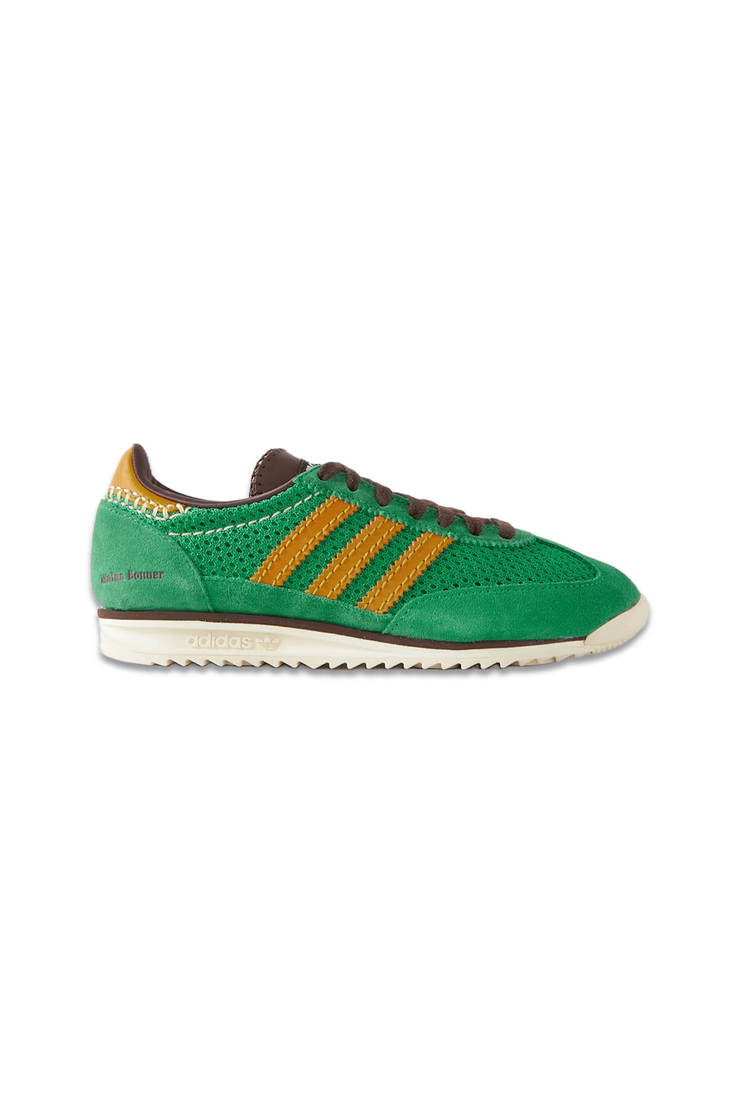 + Wales Bonner SL72 leather-trimmed suede and mesh sneakers