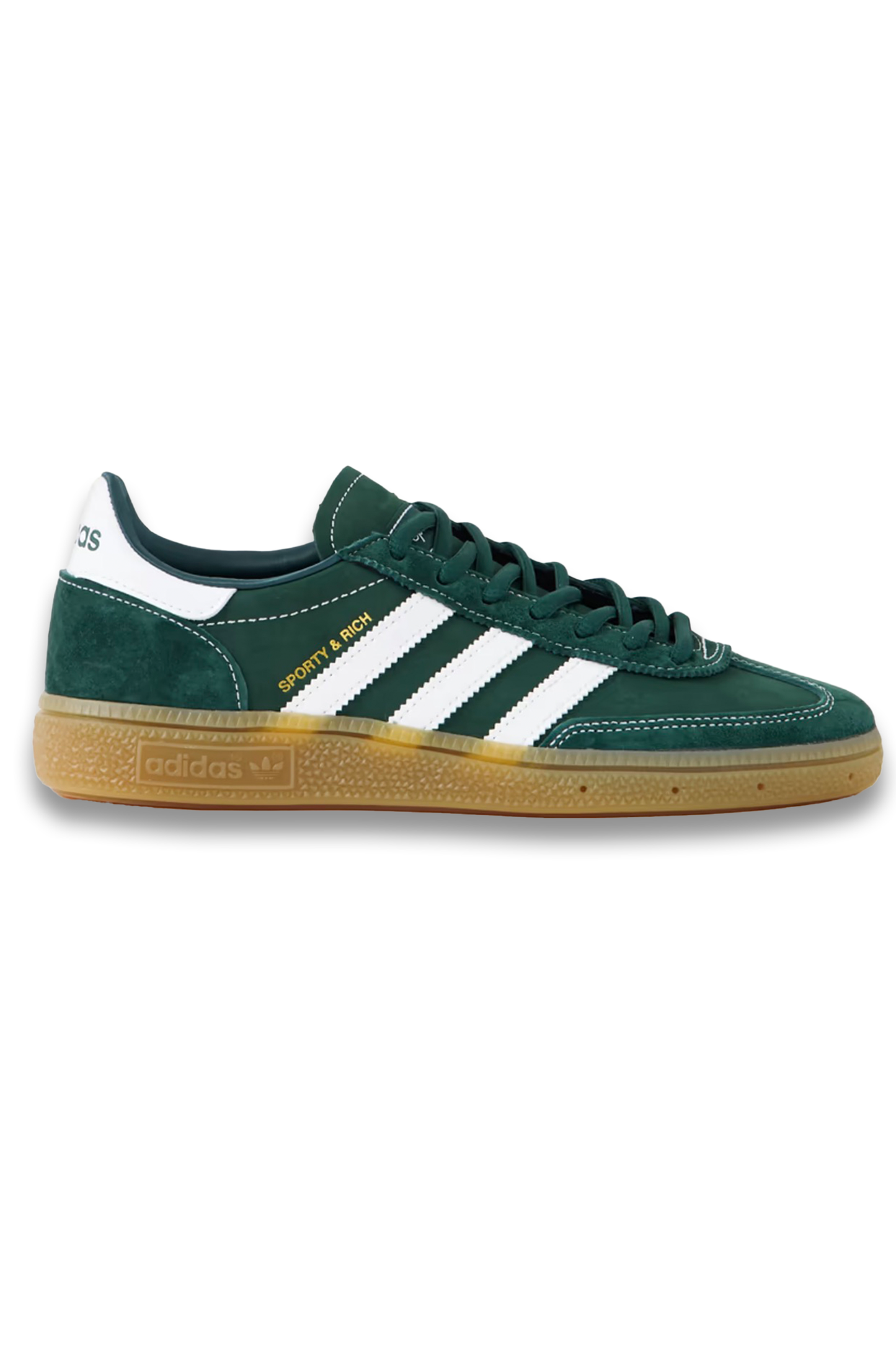 ADIDAS ORIGINALS + Sporty & Rich Handball Spezial leather-trimmed suede and nubuck sneakers
