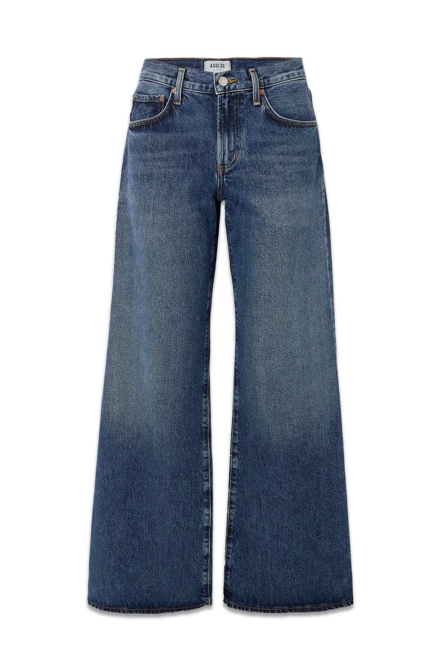 Clara Low-rise Wide-Leg Organic Jeans