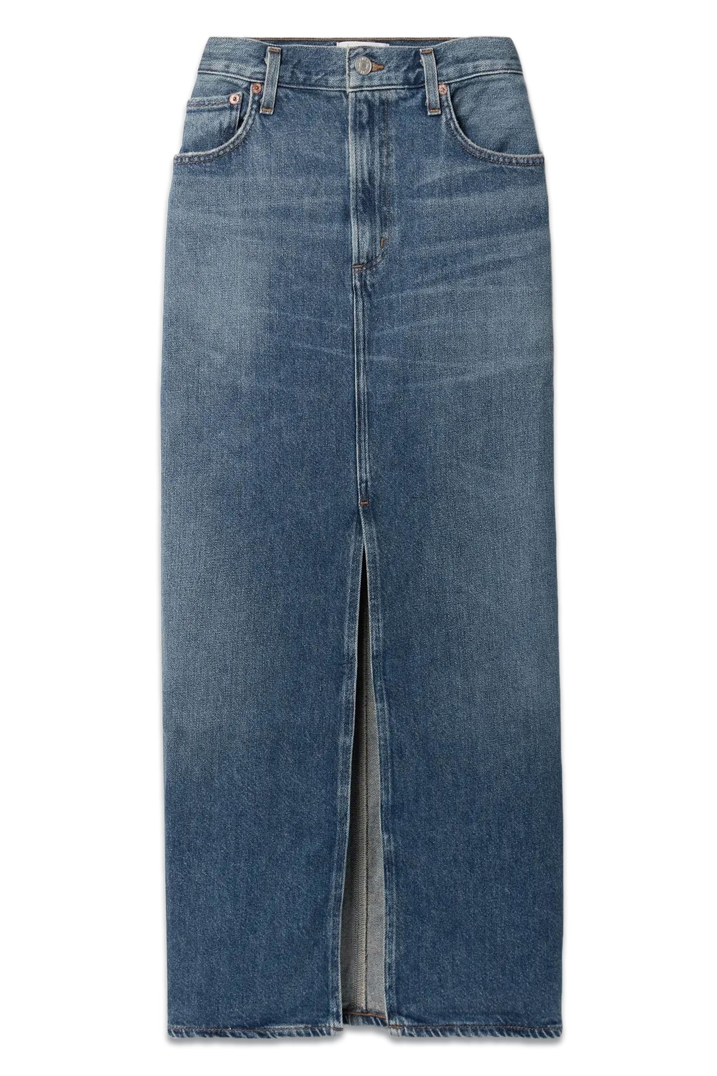Leif Denim Midi Skirt