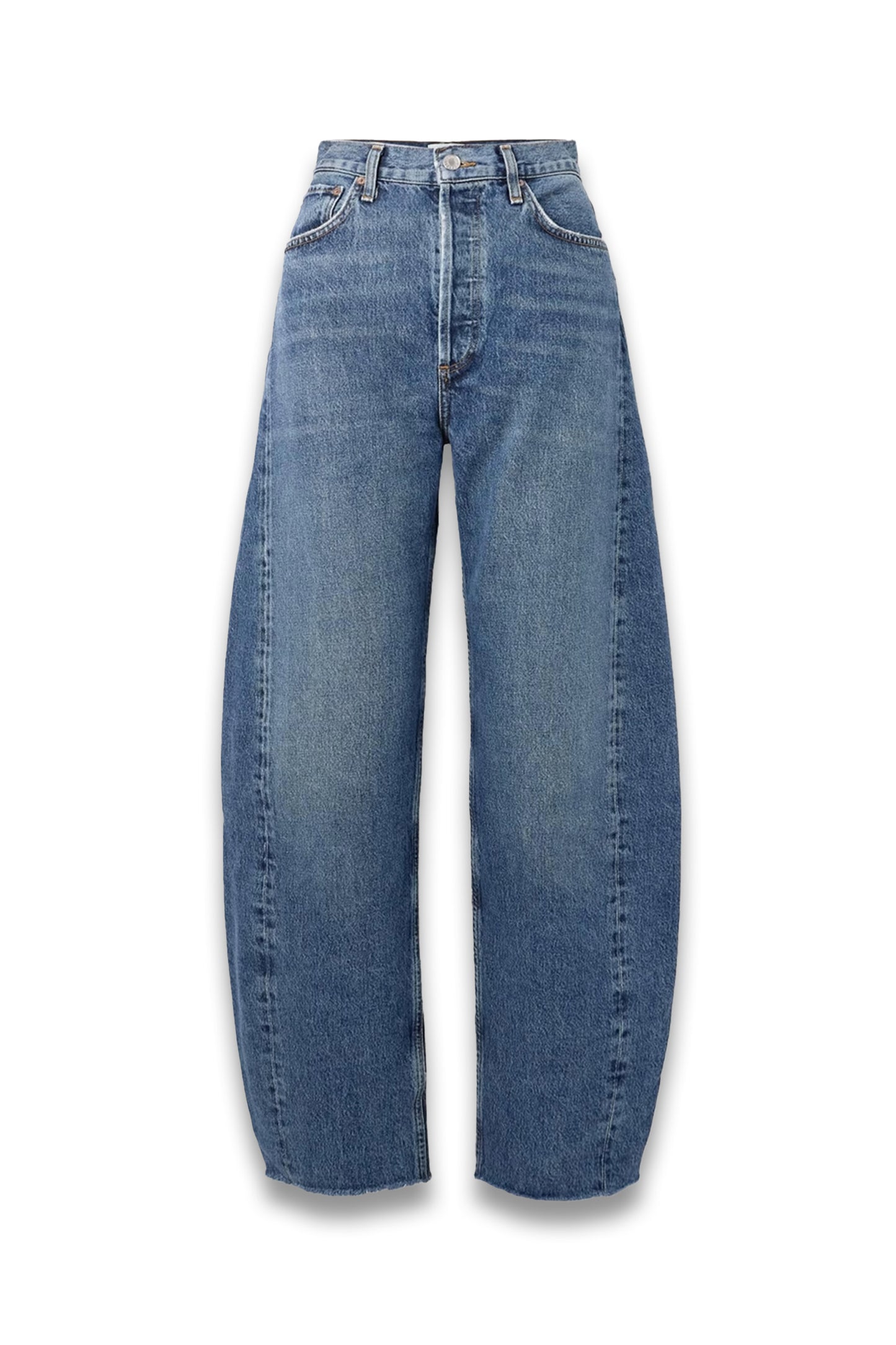 Luna Cropped High-Rise Tapered Organic Jeans