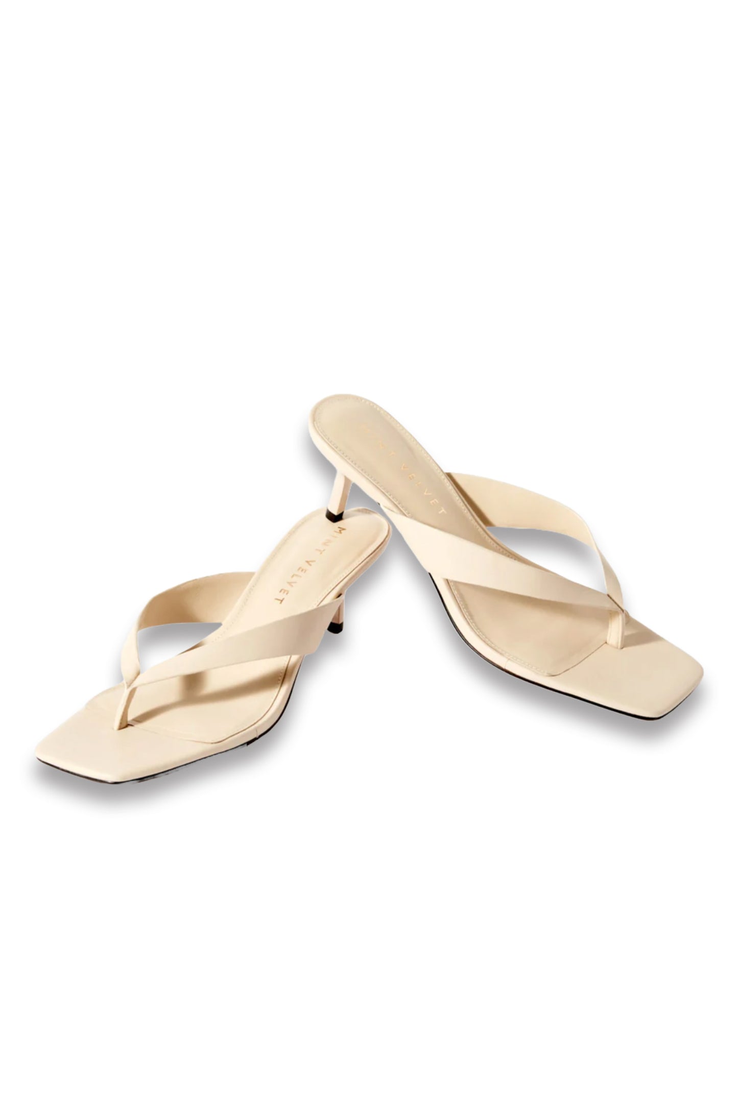 Betty Cream Flip Flop Heels