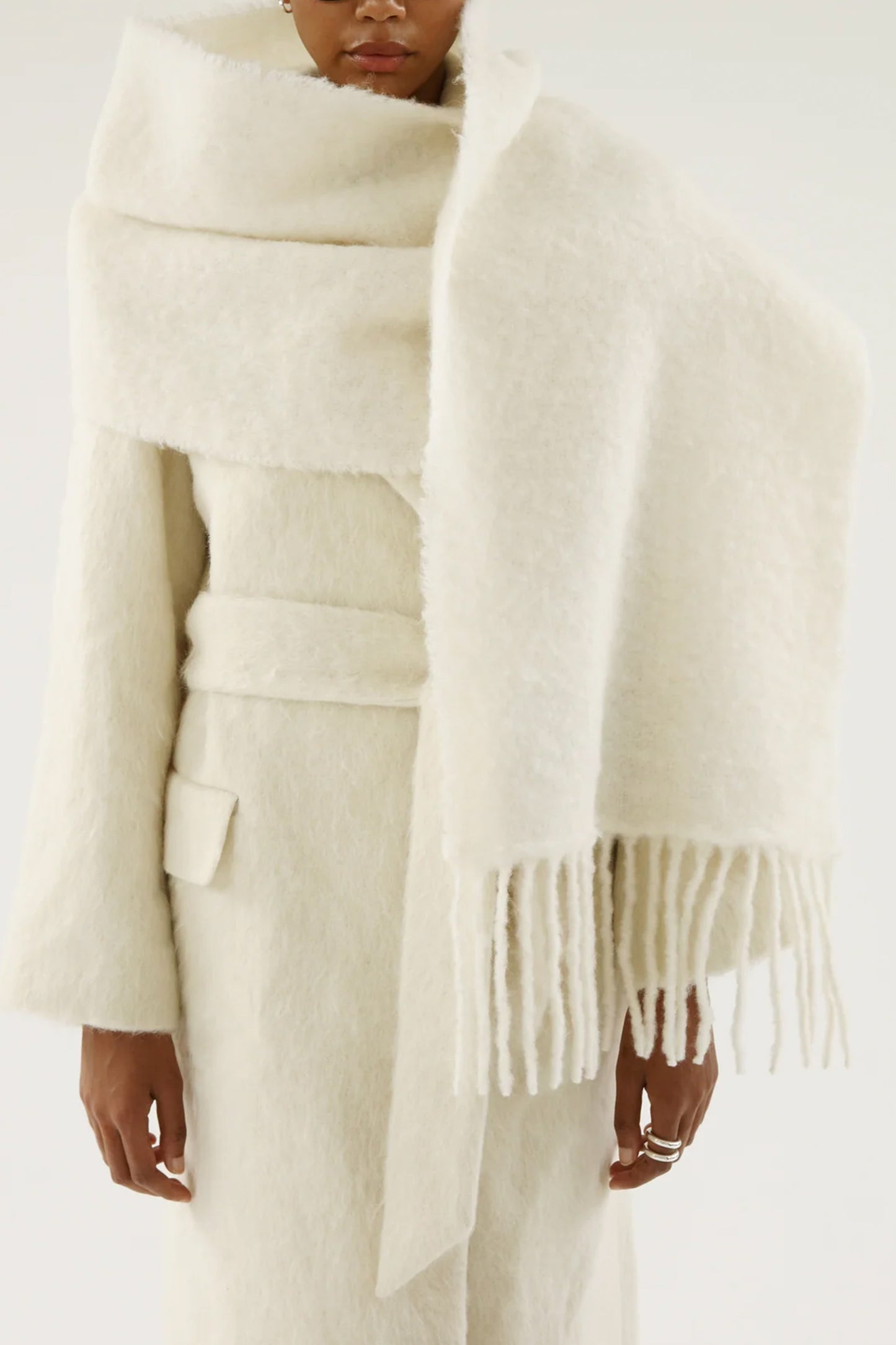 Milly Scarf, Cream