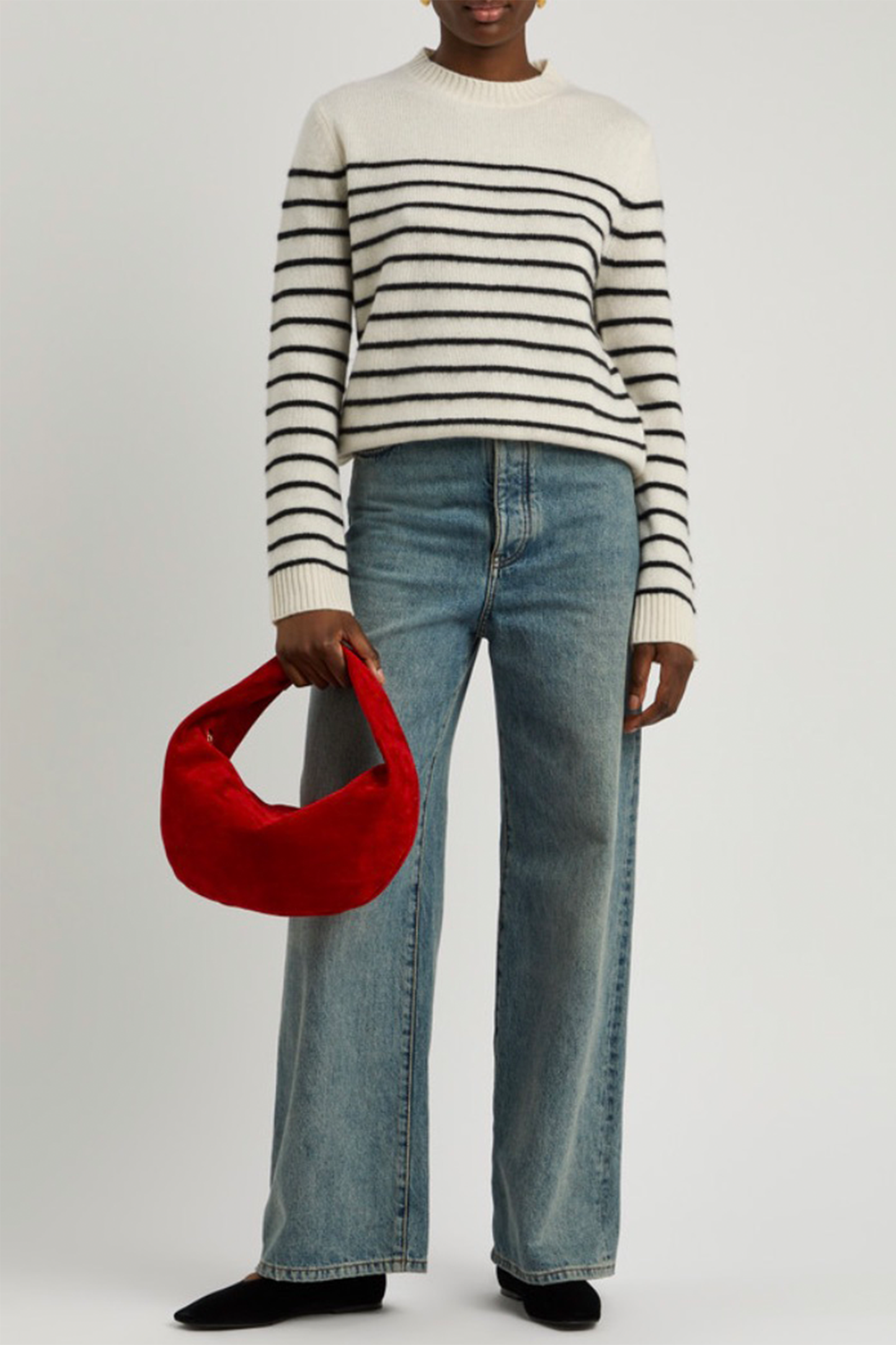 Rae Striped-Intarsia Cashmere Jumper