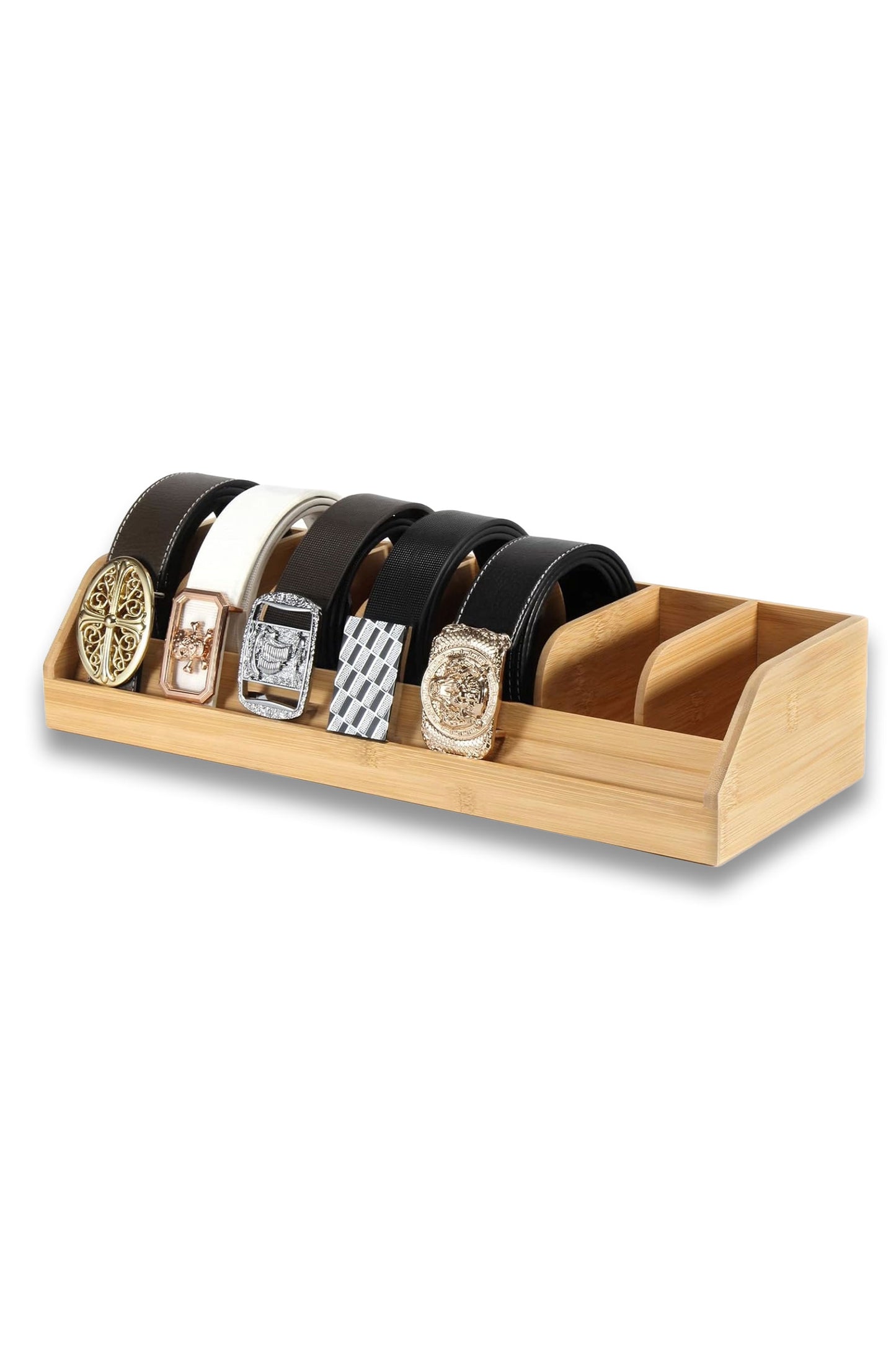 Bamboo Belt Holder for Closet and Drawer