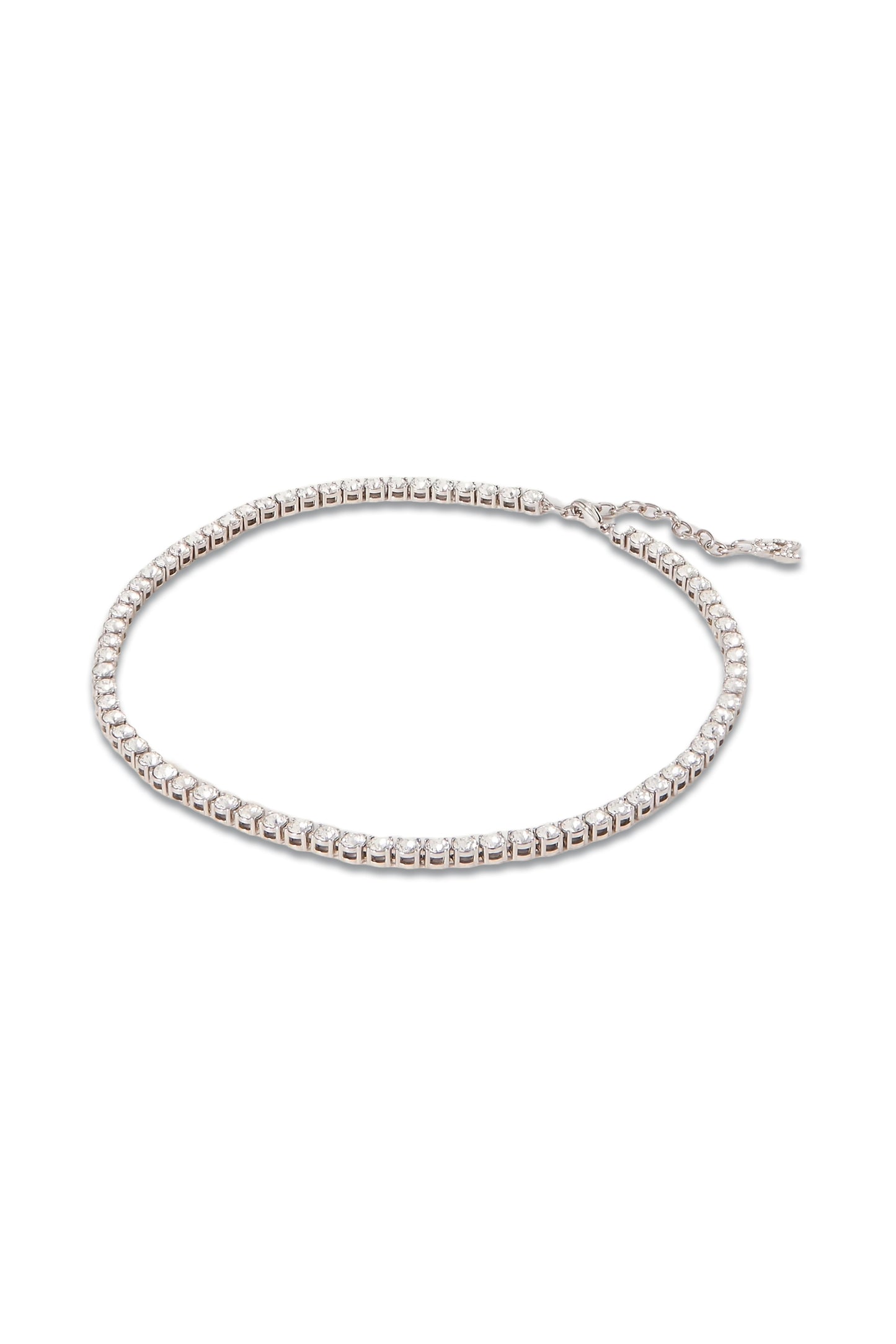 Silver-tone Crystal Necklace