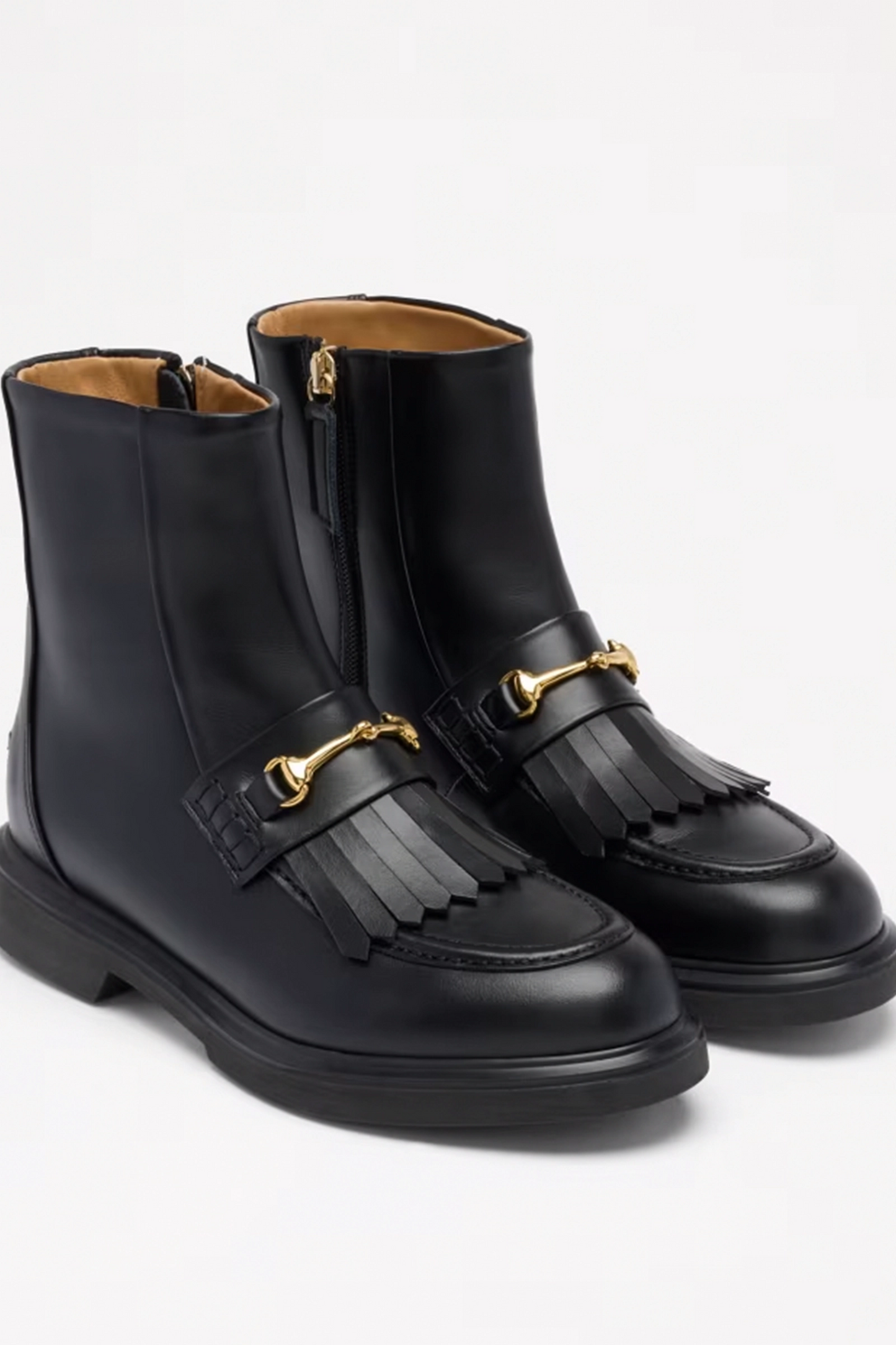 Snaffle Fringe Ankle Boot