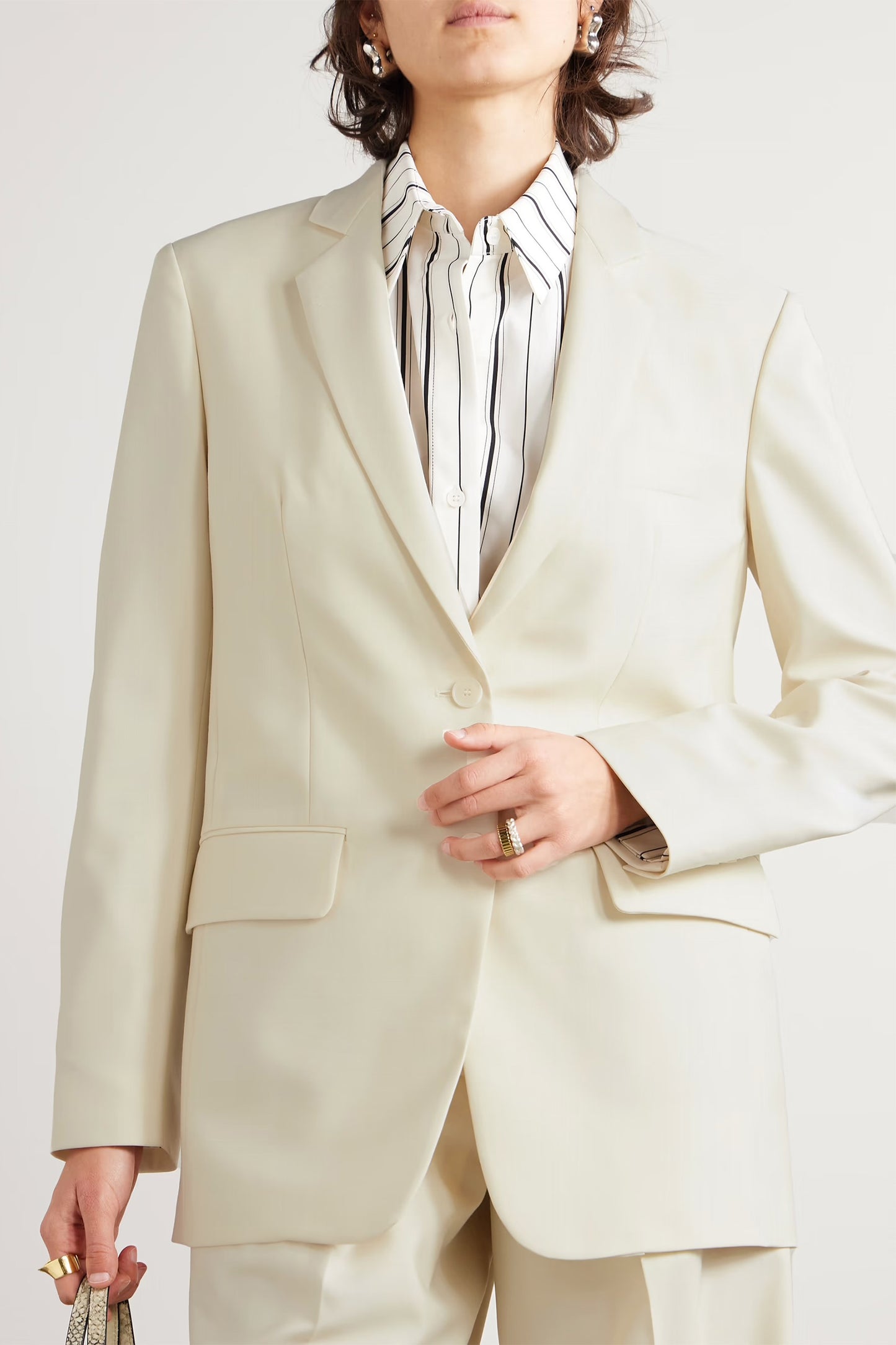 + NET SUSTAIN Oversized Merino Wool Blazer