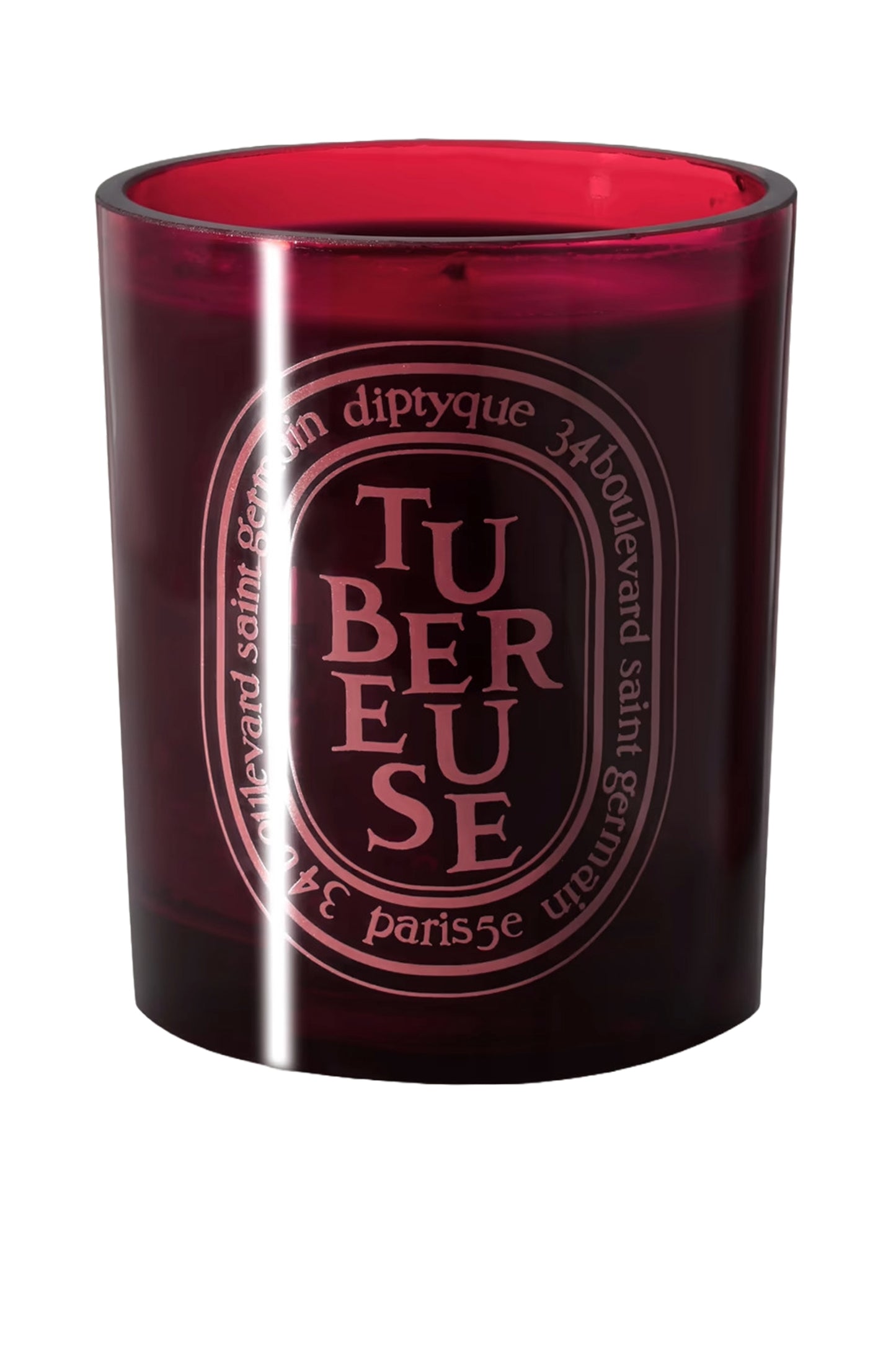 Red Tubéreuse scented candle, 300g