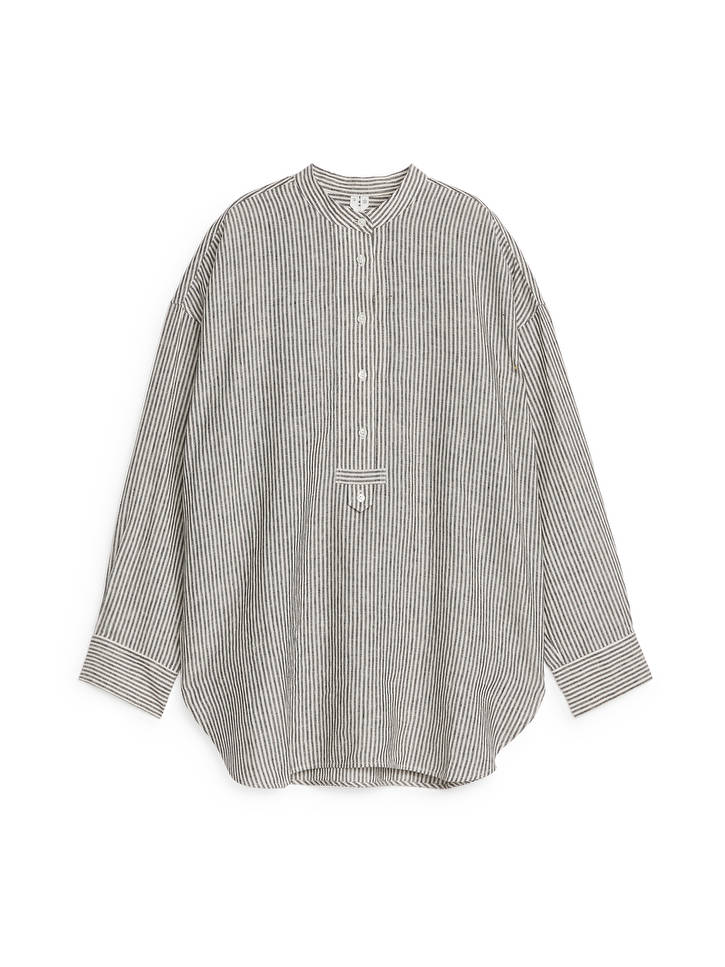 Pop-Over Linen Shirt