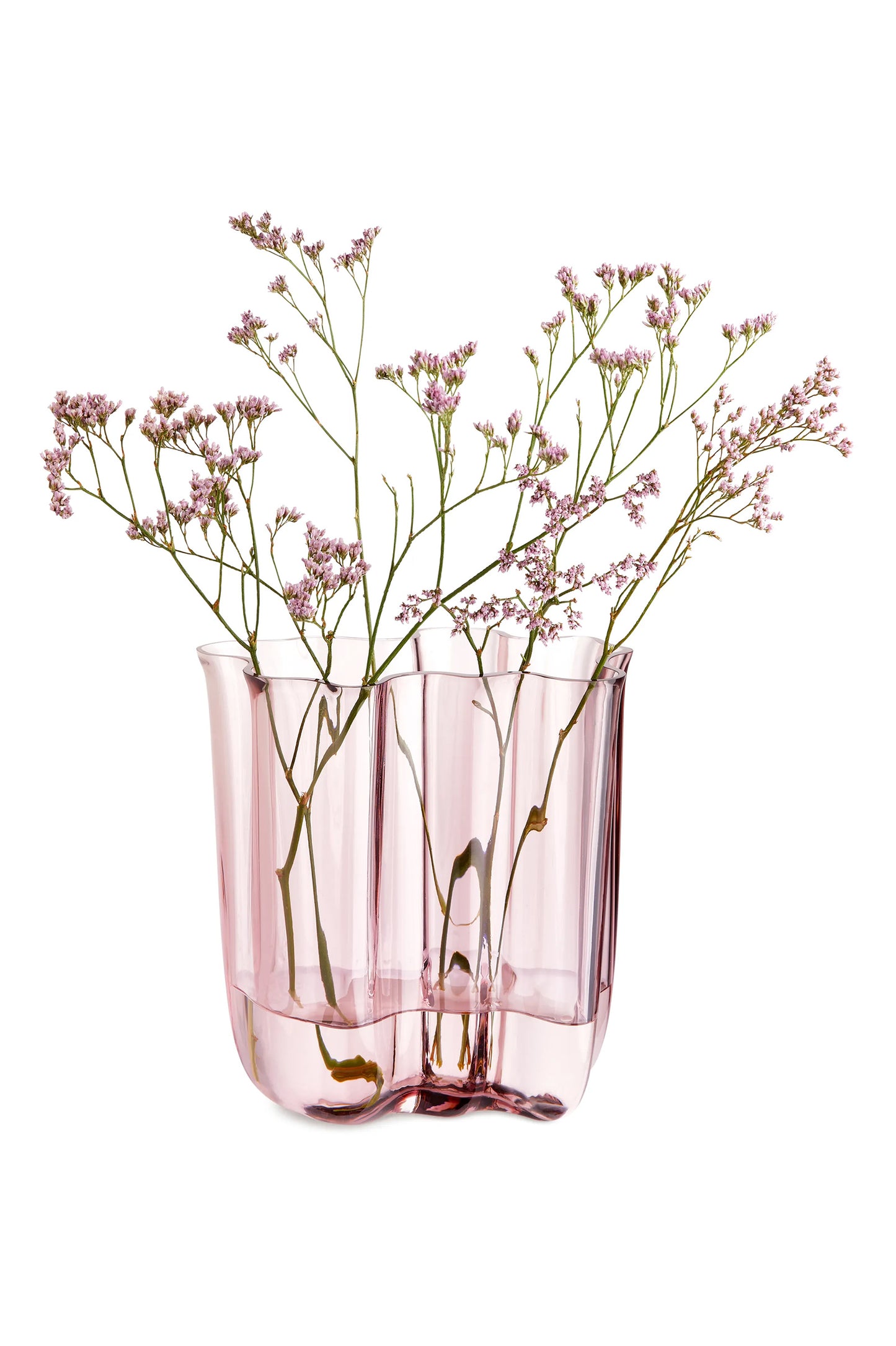 Glass Vase 23 cm Pink