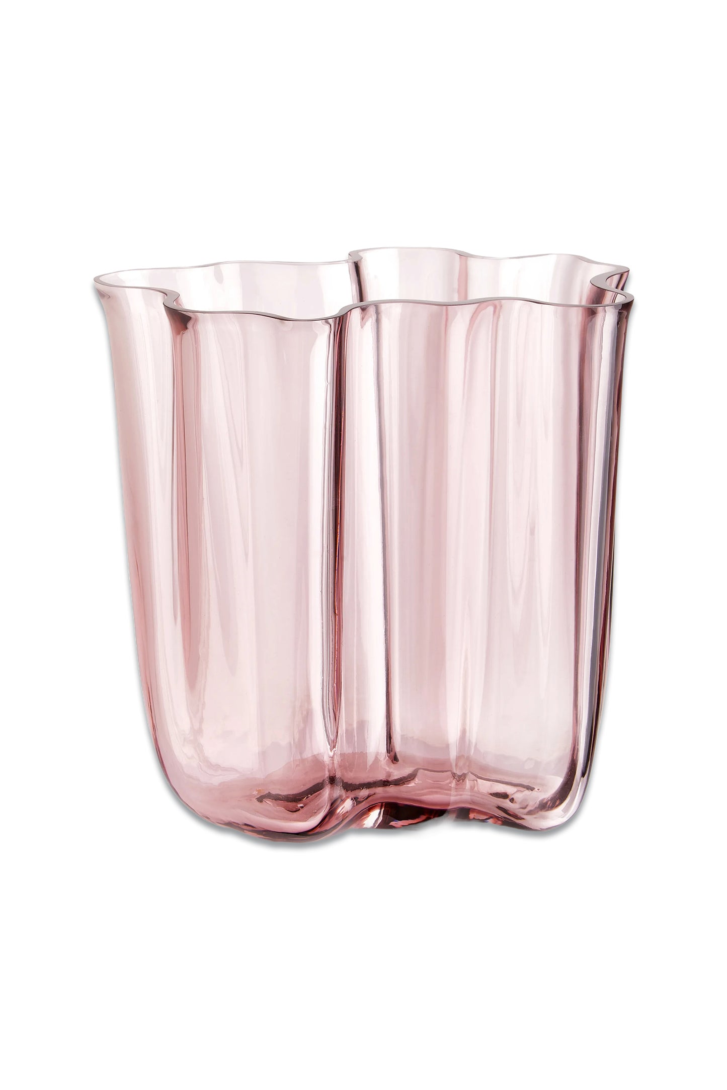 Glass Vase 23 cm Pink