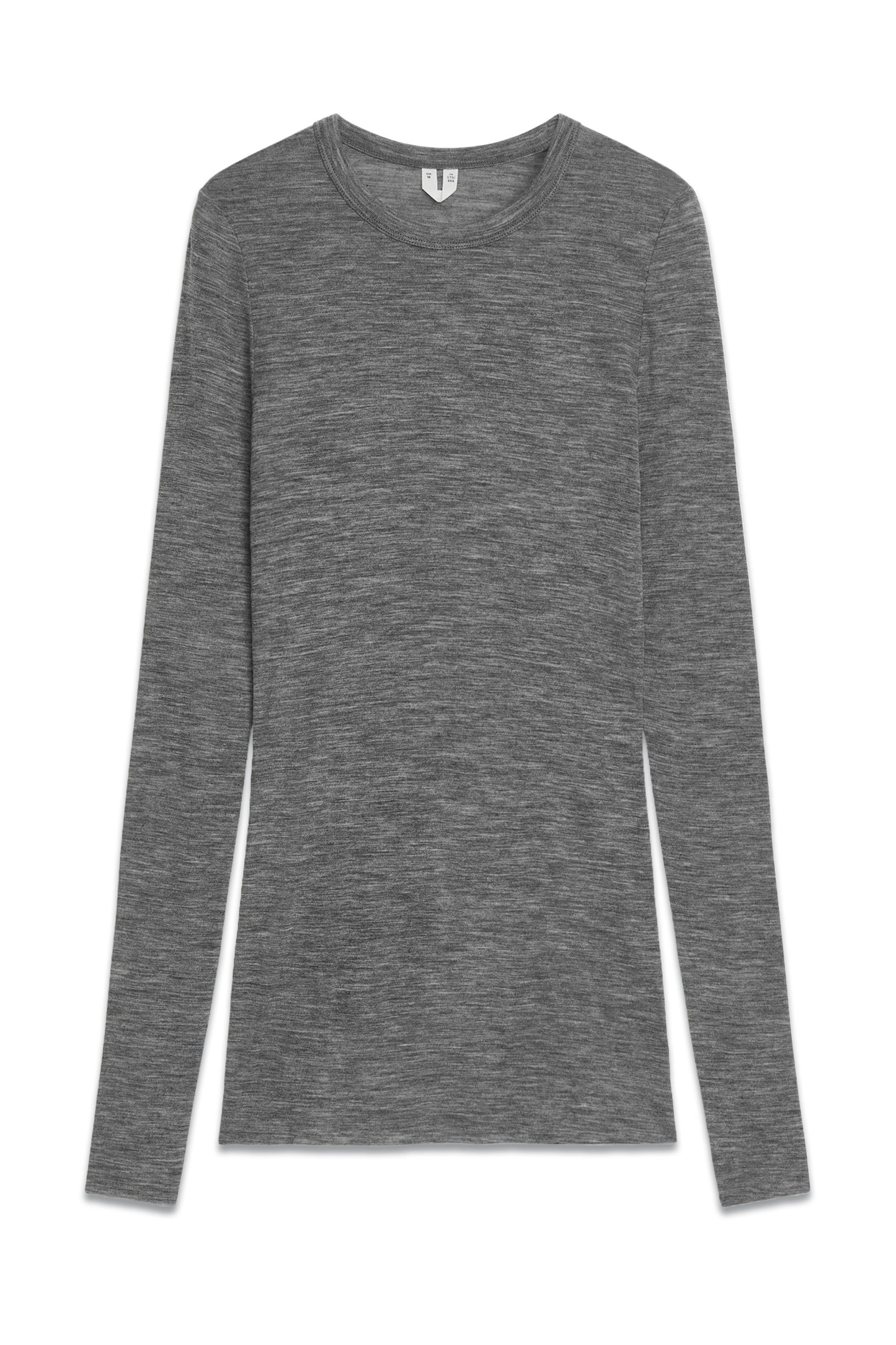 Long-Sleeved Merino Top Grey
