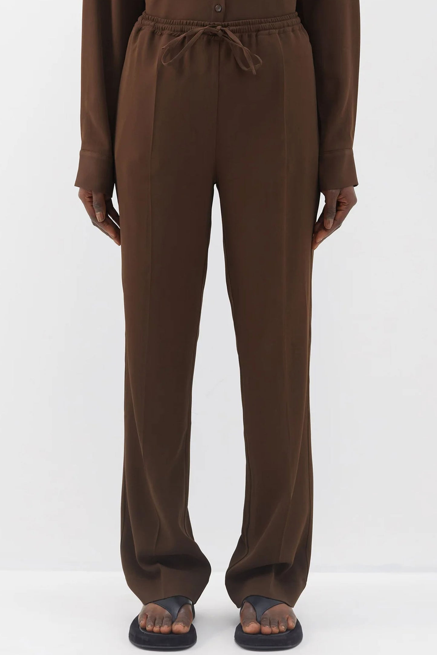 Aurelia Recycled-fibre Crepe Trousers