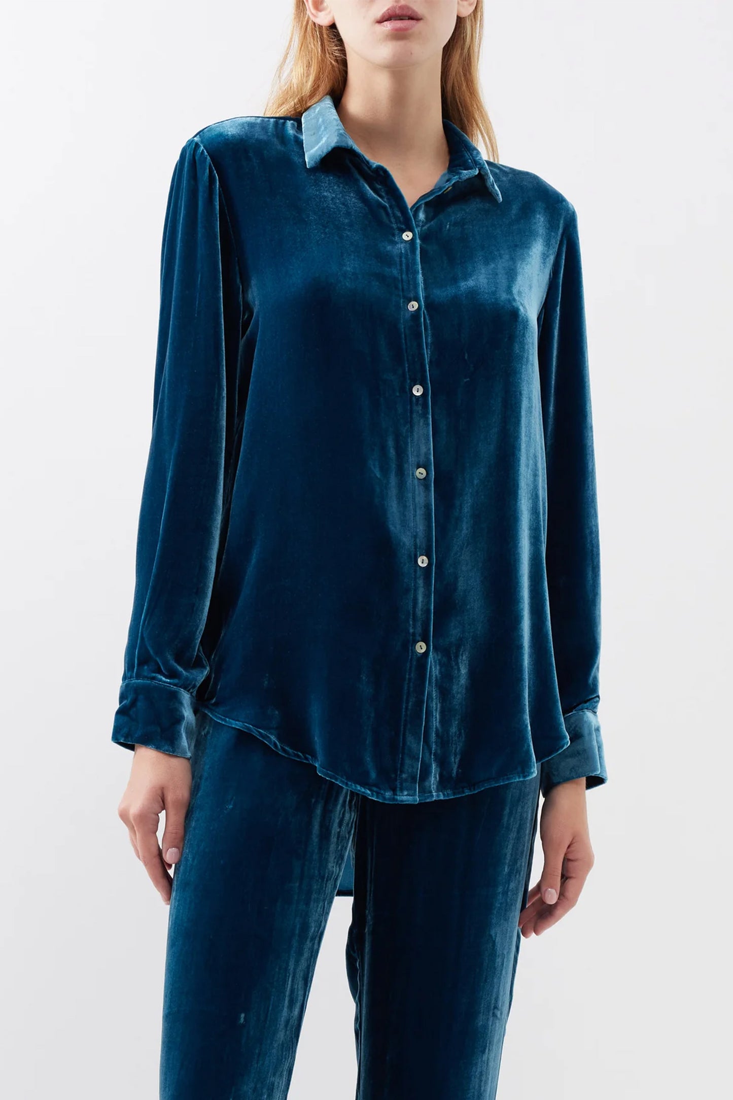 London Velvet Pyjama Shirt