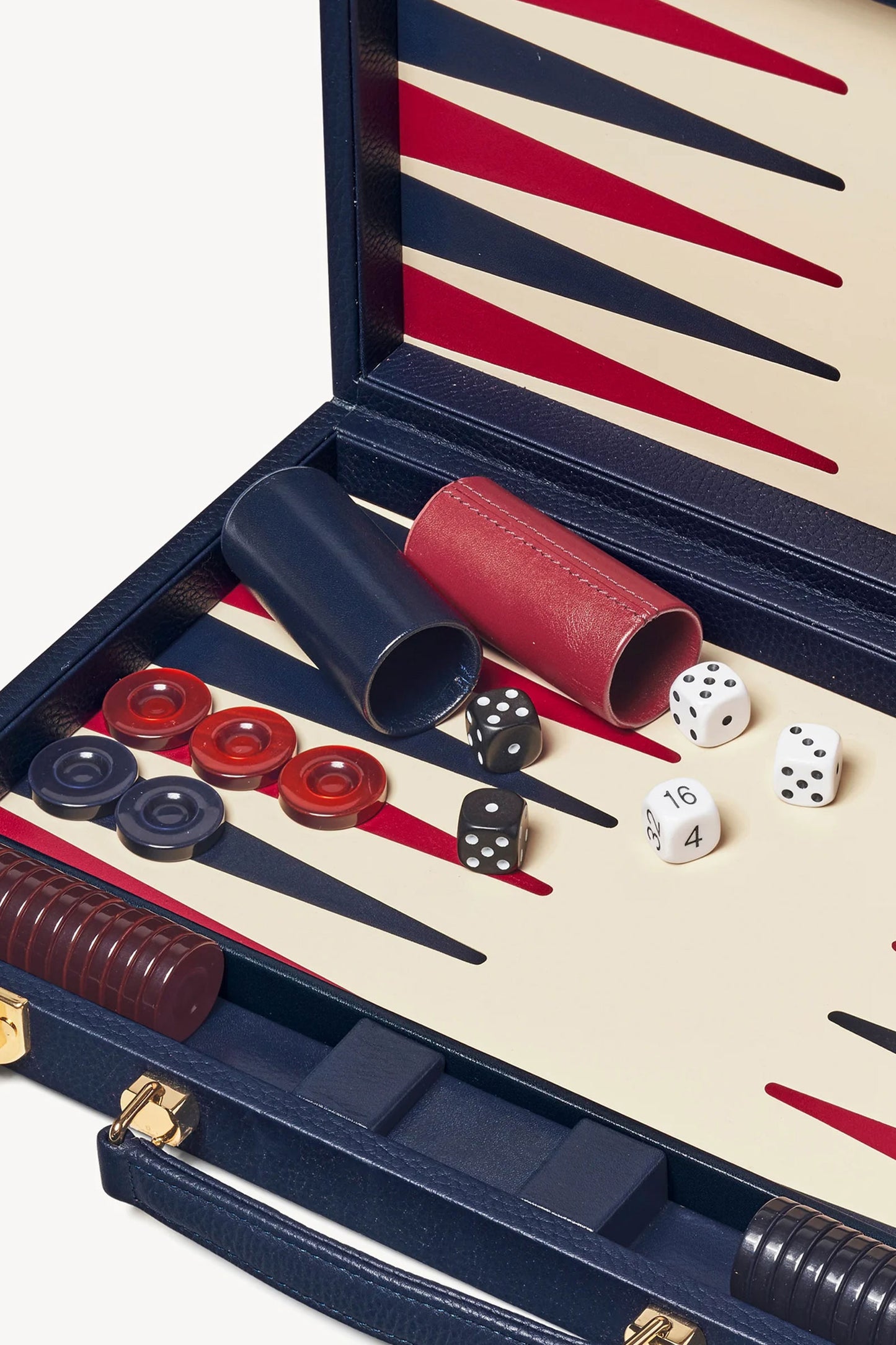 15-inch Navy Backgammon Set