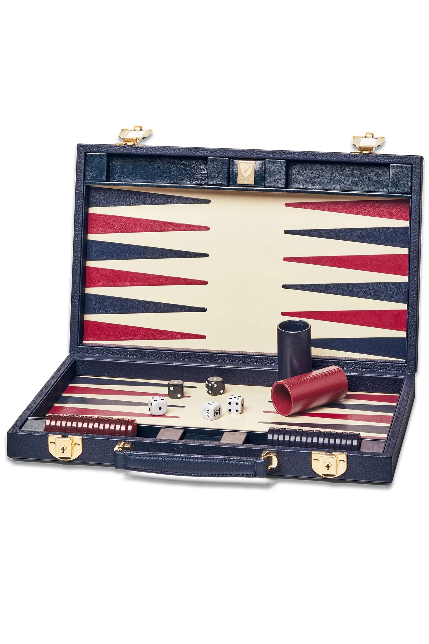 15-inch Navy Backgammon Set