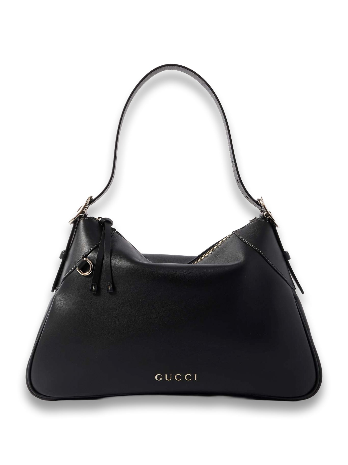 GG Emblem Leather Shoulder Bag