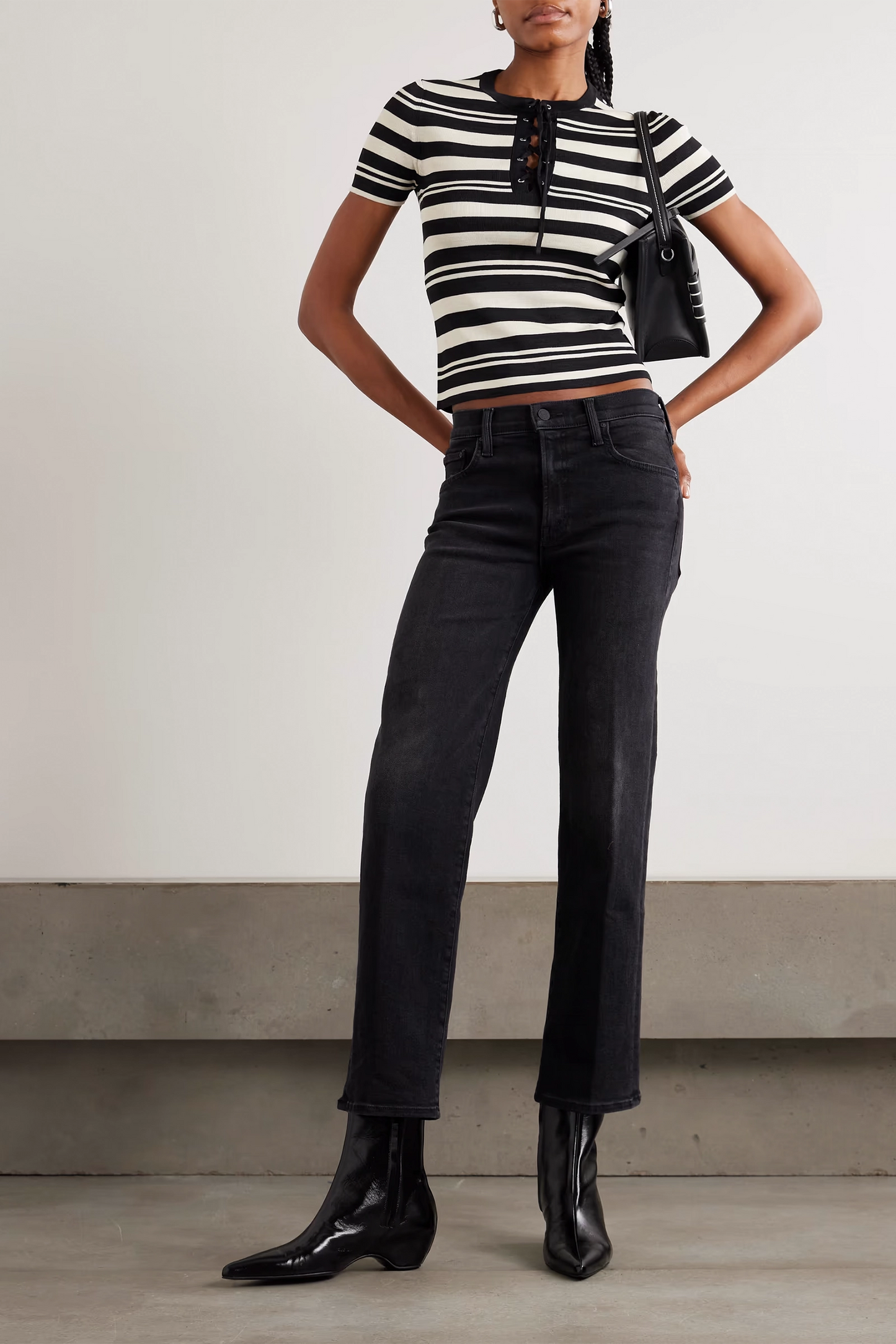 The Rambler Zip Flood high-rise straight-leg jeans