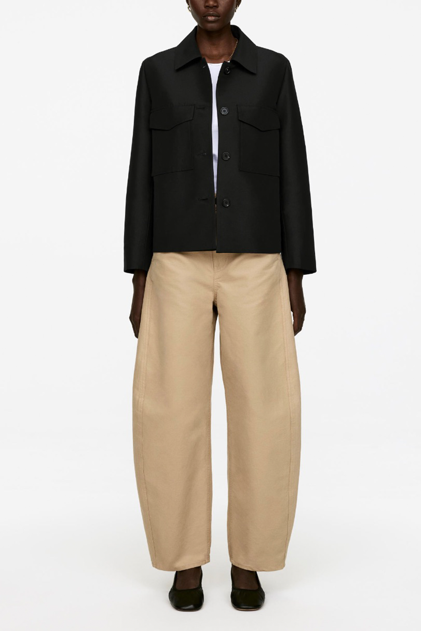 Barrel-Leg Trousers