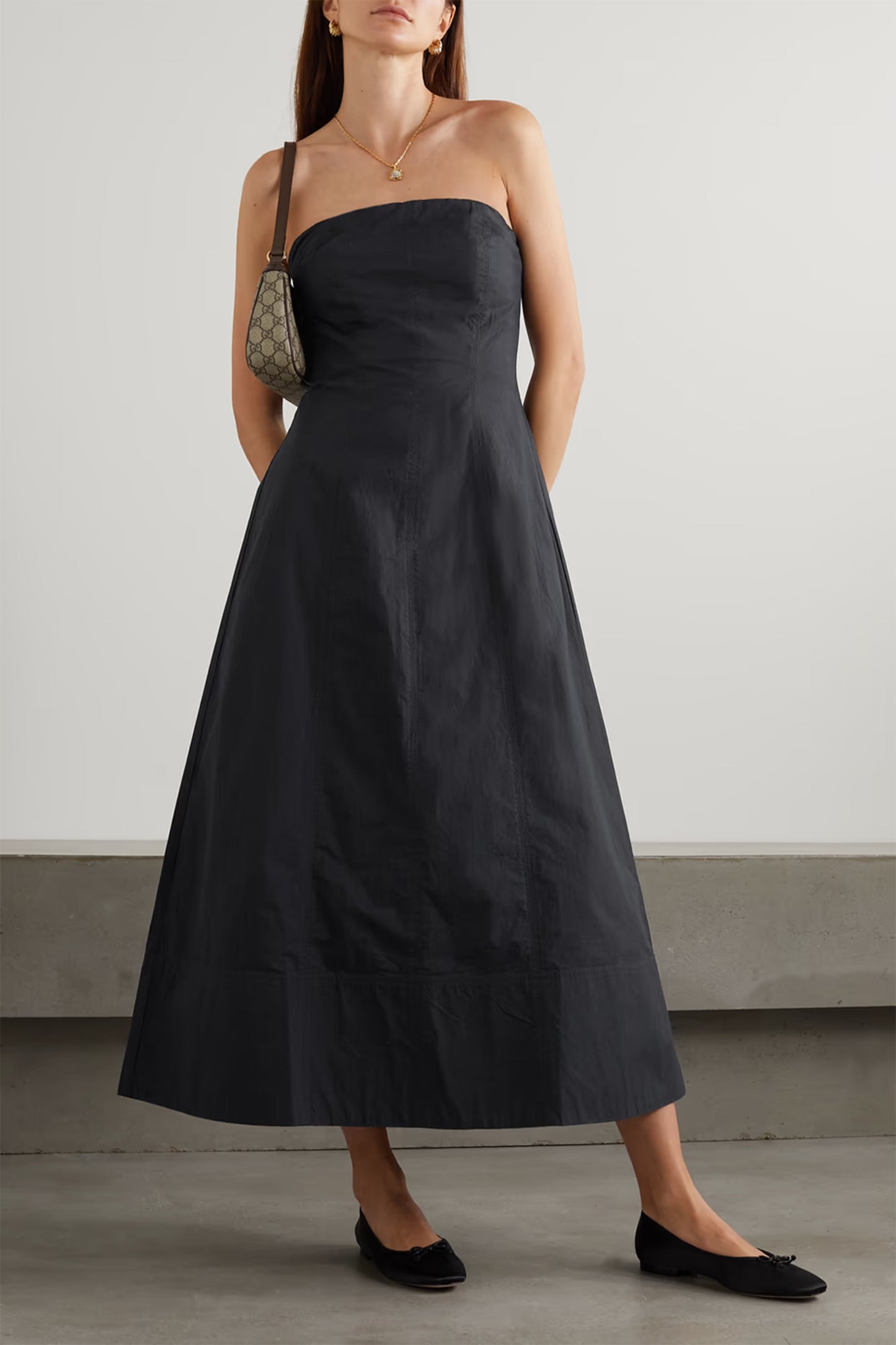 Todo Strapless Organic Cotton Maxi Dress