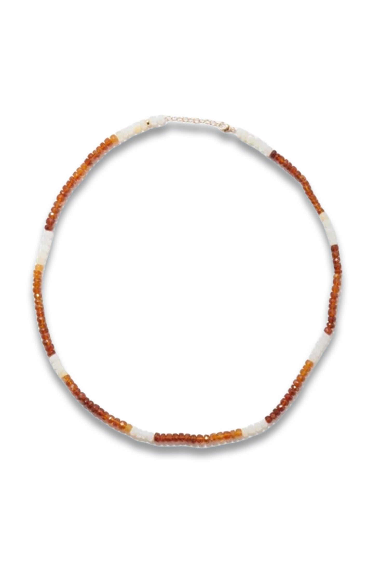 Arizona Citrus Opal & 14kt Gold Beaded Necklace