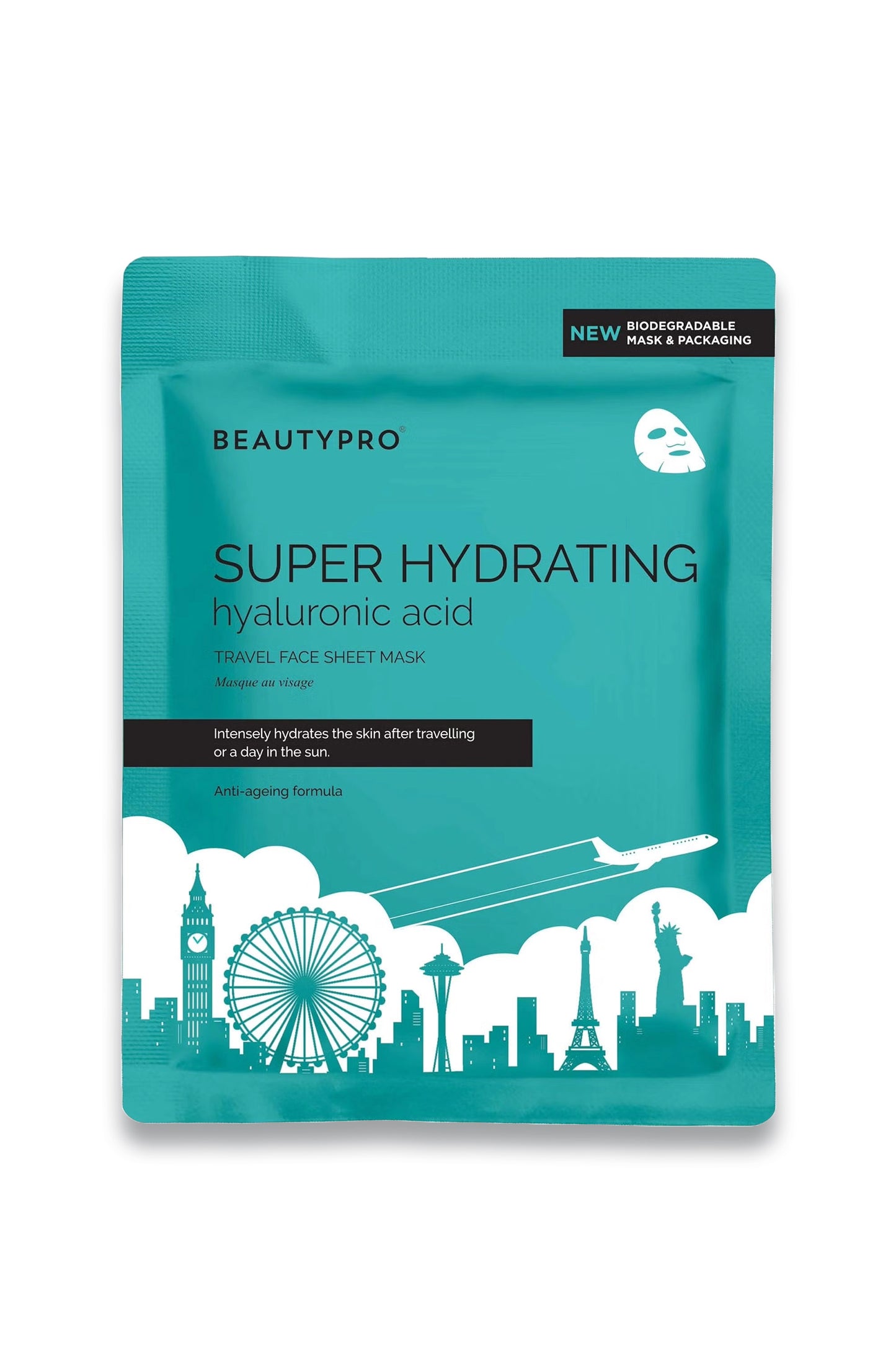 Super Hydrating Hyaluronic Acid Travel Face Sheet Mask