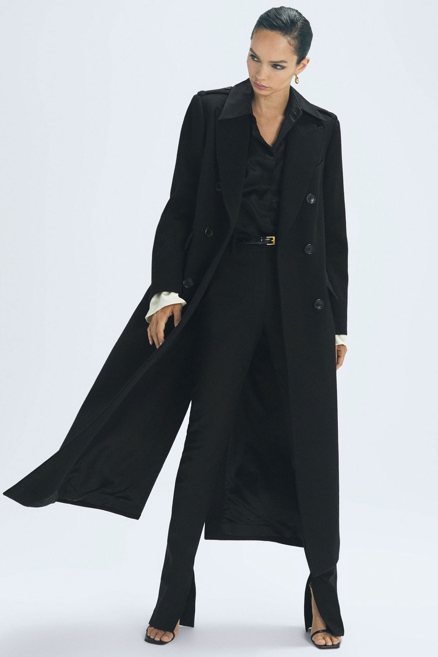Margot Atelier Cashmere Double Breasted Long Coat