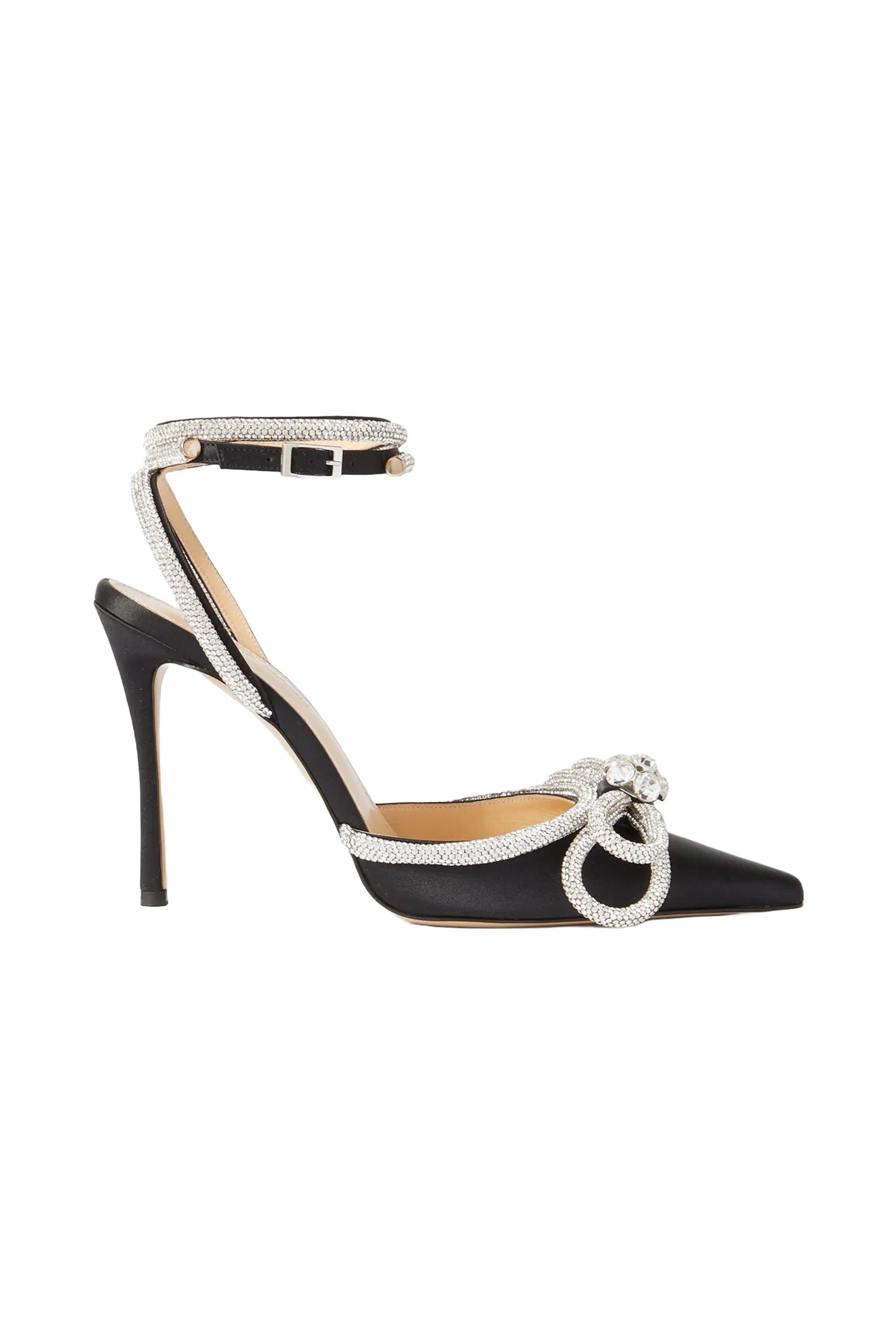 Classic T-Screw Pointed Satin Pumps