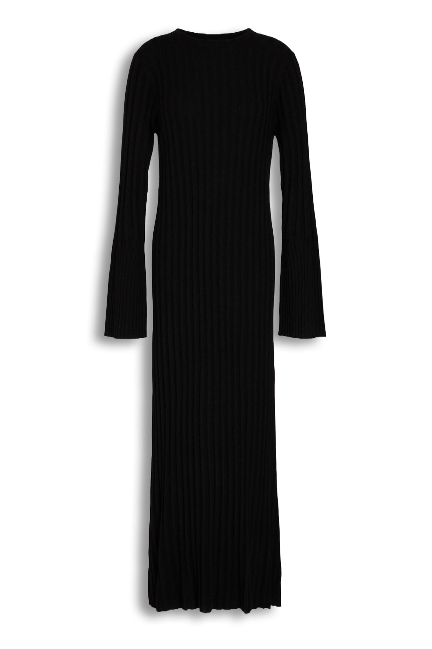 Ribbed merino wool and cashmere-blend midi dress