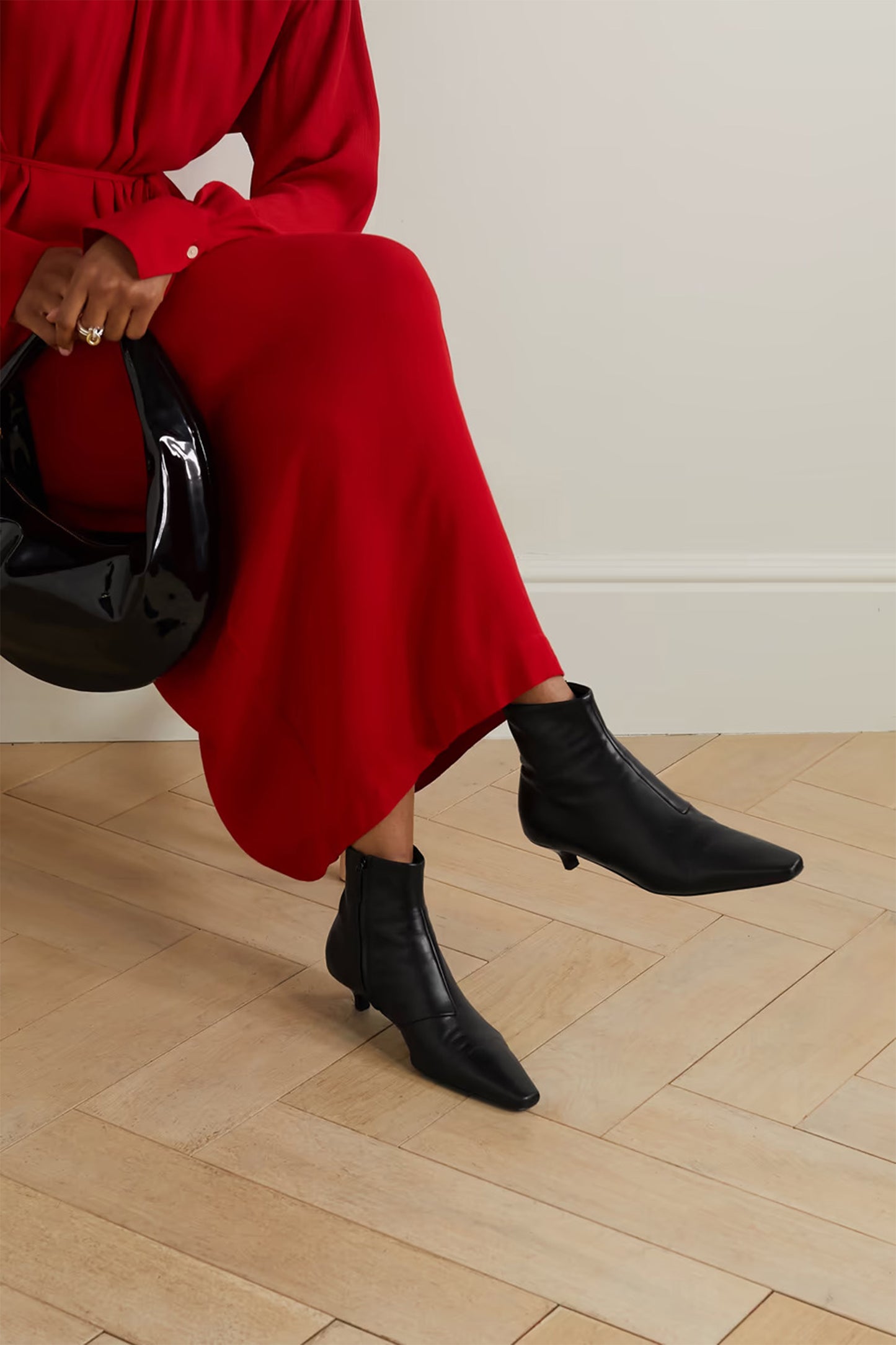 + NET SUSTAIN The Slim leather ankle boots