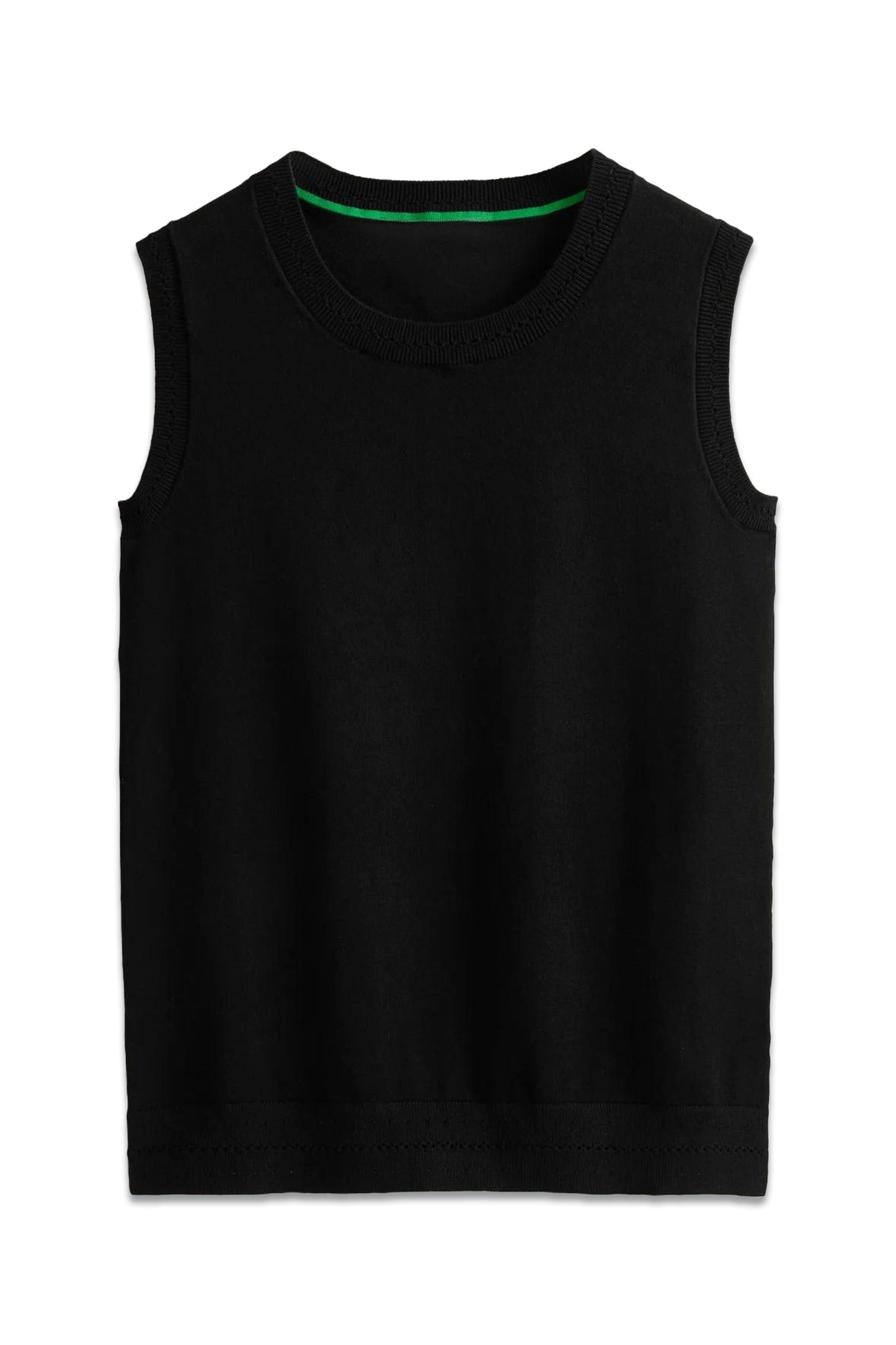 Catriona Crew Neck Cotton Tank