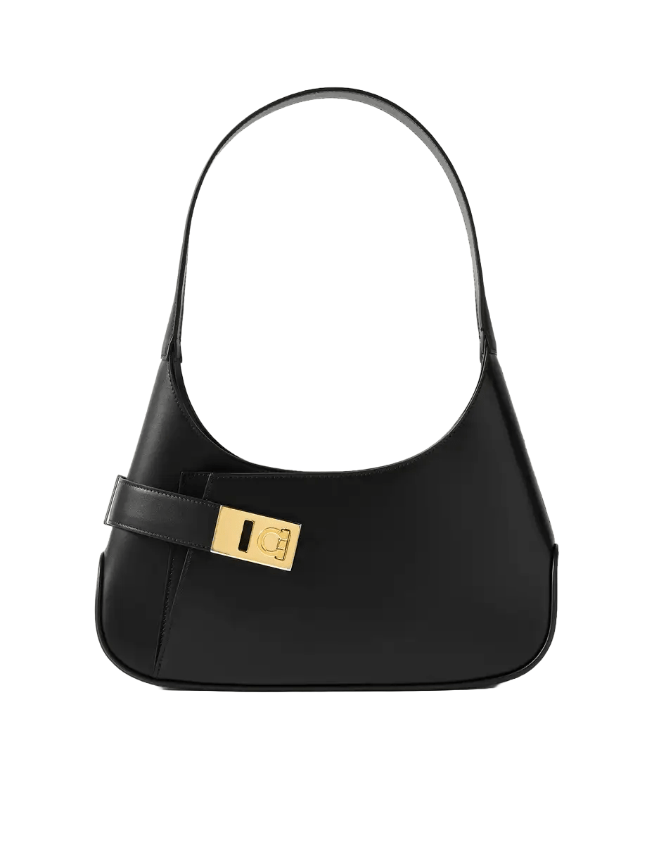 Embellished Leather shoulder Bag