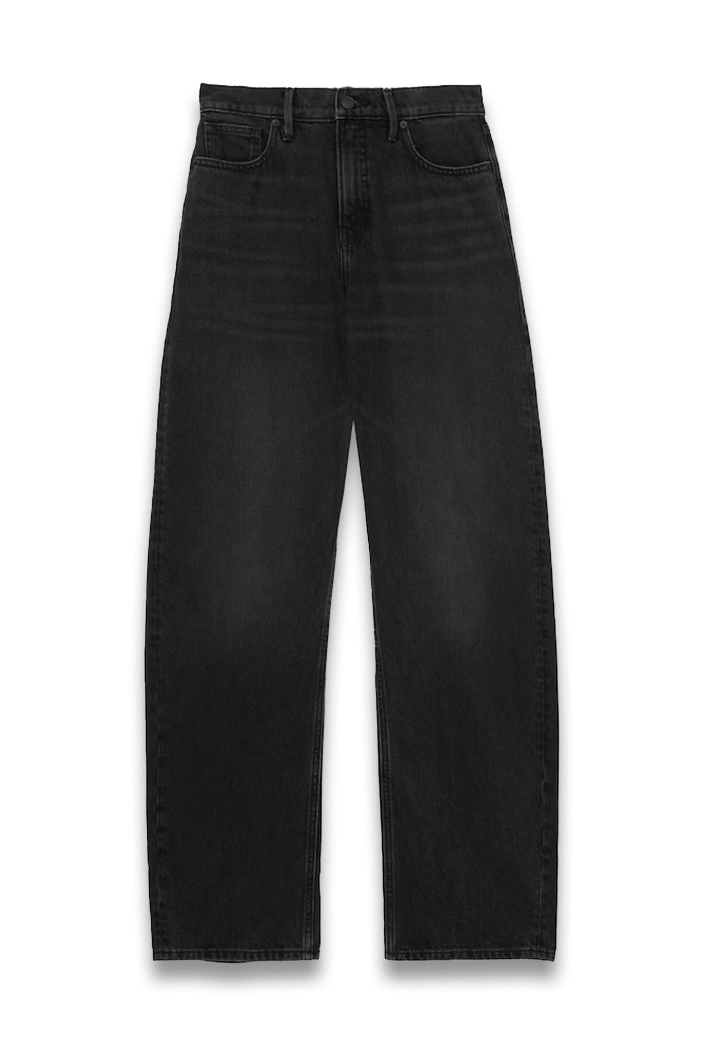 Good American Relaxed Barrel Jeans in Black